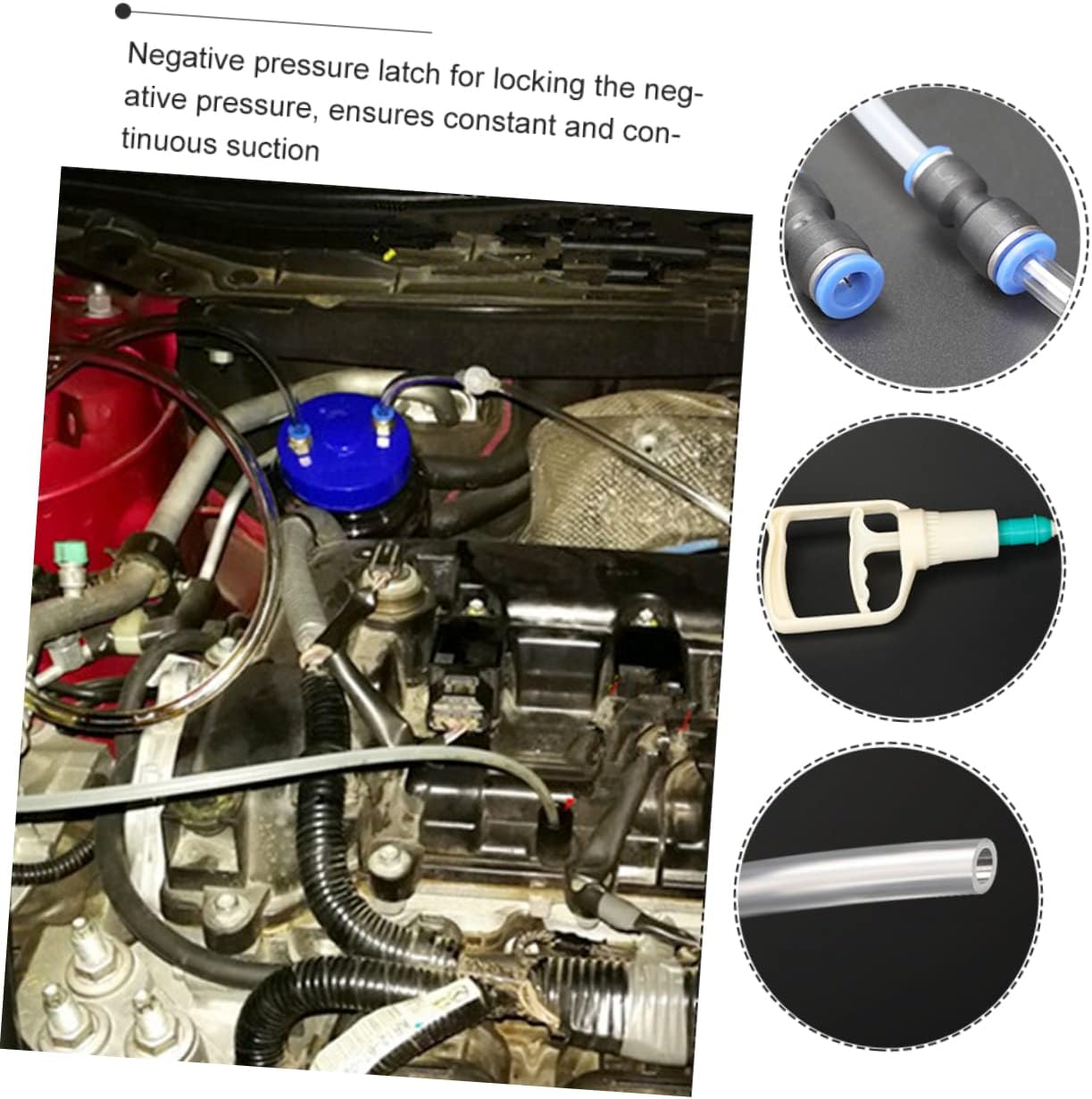 MAGICLULU 1Set Manual Oil Pump Extractor Kit Capacity Hand Pump Tool for Car Oil Change Durable Oil Storage Bottle Efficient Fluid Suction for Vehicle Maintenance and Repair
