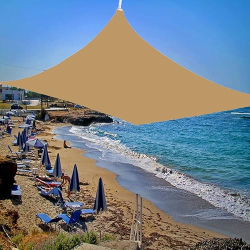 Miniatura 3 de Vela de sombra rectangular de 9 x 18 pies, toldo vela impermeable protección solar rayos UV para jardín, patio, terraza, balcón, exteriores, vela