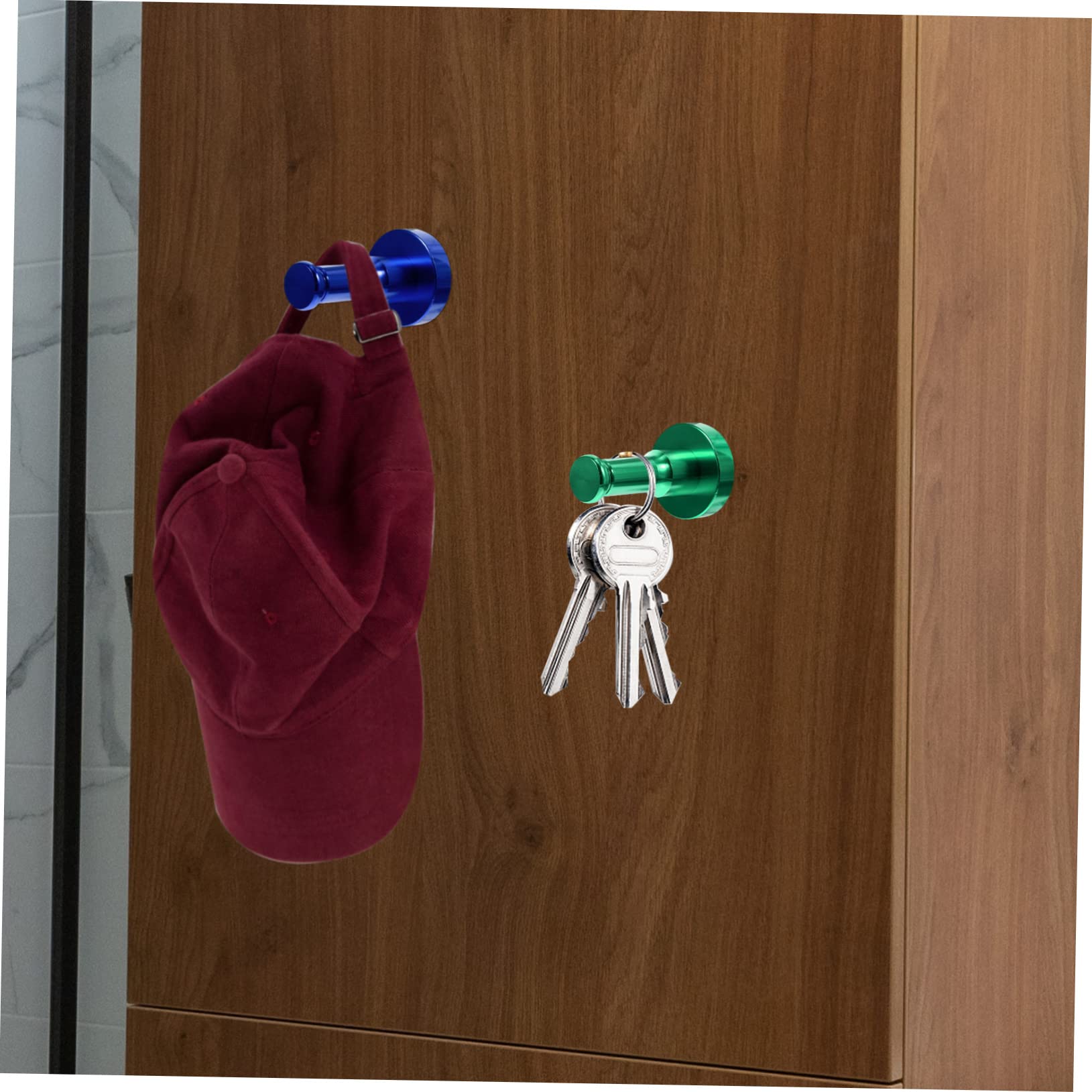 VASDEV 12 juegos de toalleros de gancho de aluminio espacial para puerta de baño, ganchos para colgar abrigos, ganchos para abrigos montados en la pared, ganchos para toallas, ganchos de