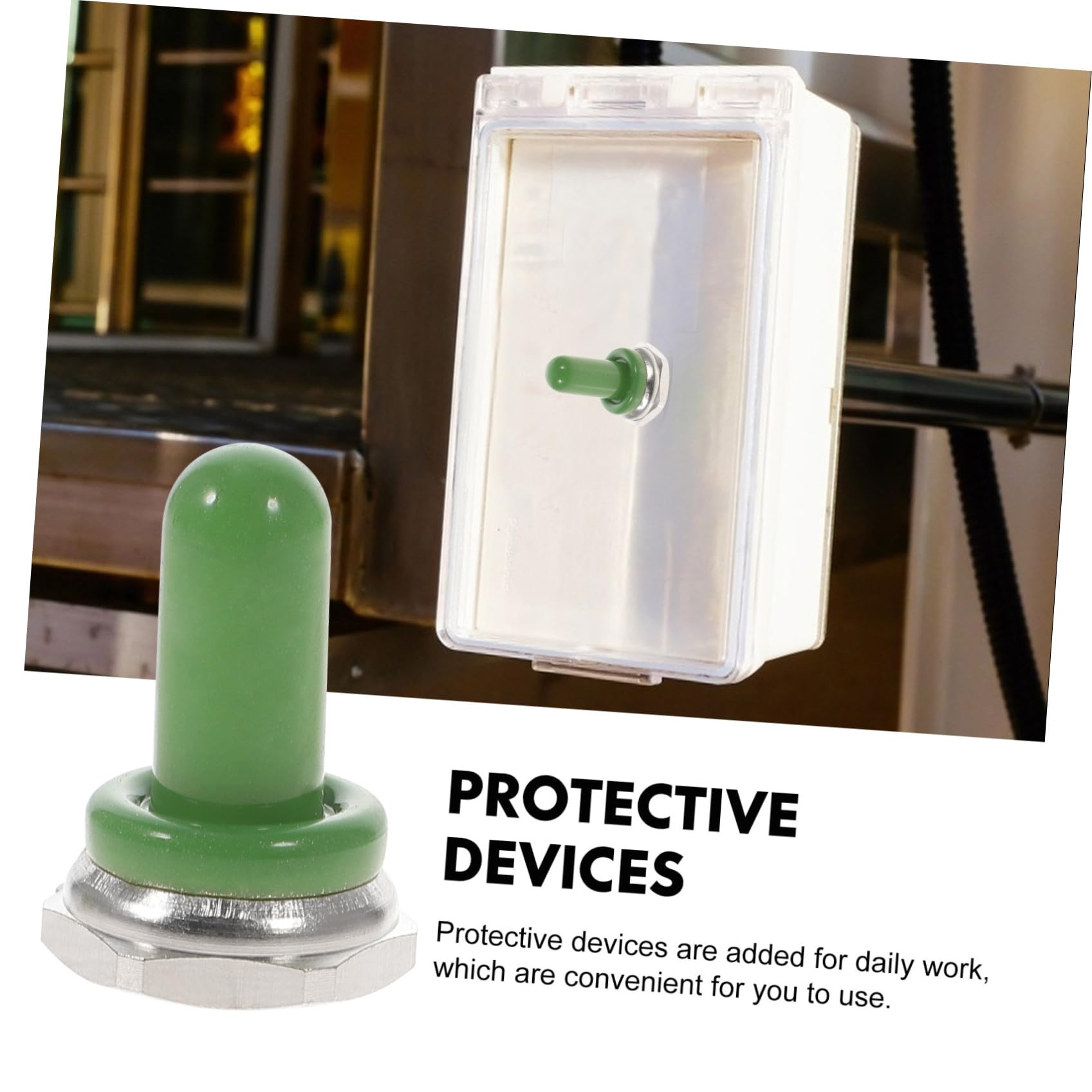 PRETYZOOM 5 Set Coperture Sicurezza Per Interruttori Silicone Da Protezione E Antipolvere Per Toggle Design Compatto E Leggero 5 Pezzi*5
