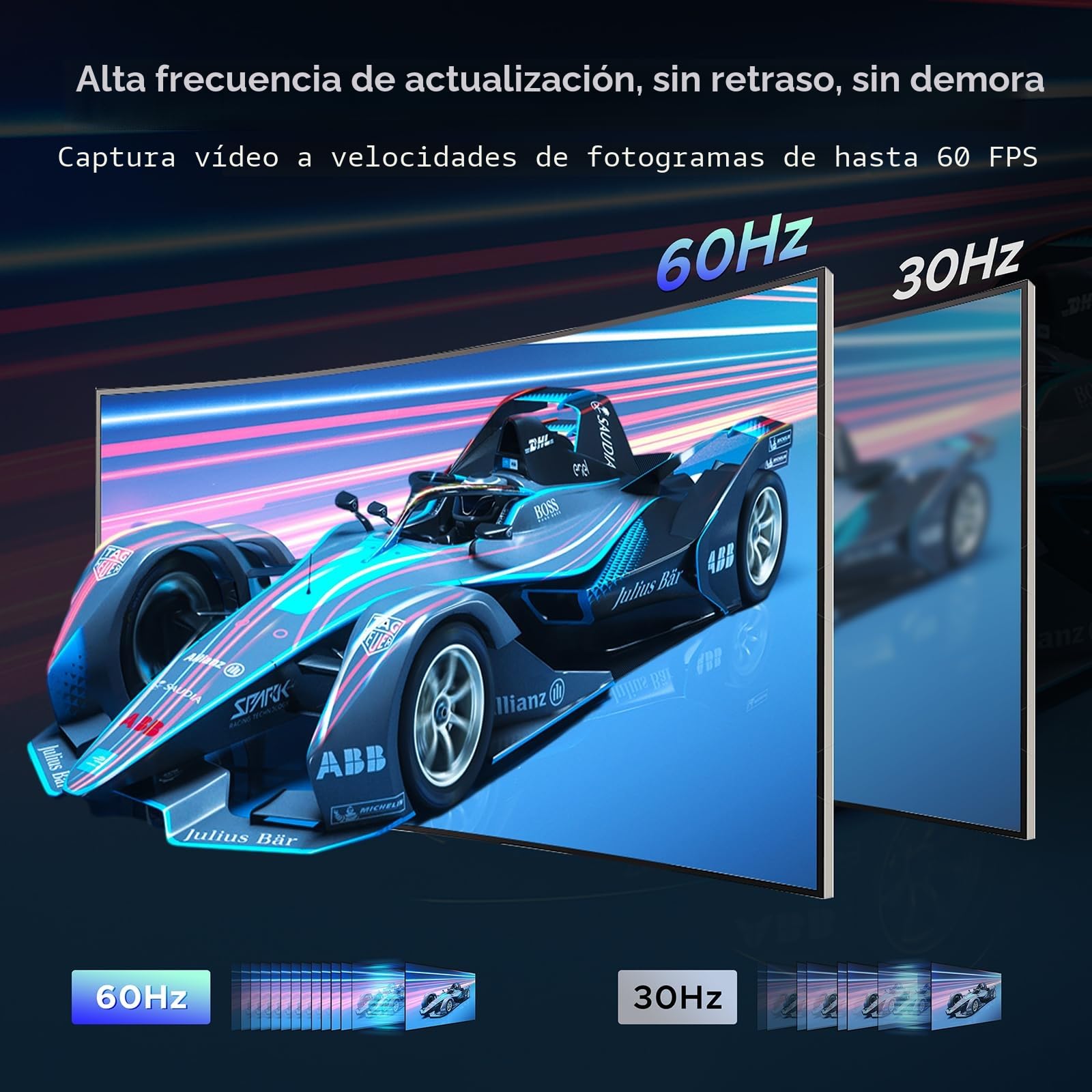 XIIXMASK capturadora de Video, capturadora Audio y Video, Tarjeta de Captura USB 3.0 4K HDMI Loop-out, 1080P 60FPS/2K 30FPS Captura de Videojuegos para PS5/Switch/cámara/PC/OBS（Negro）