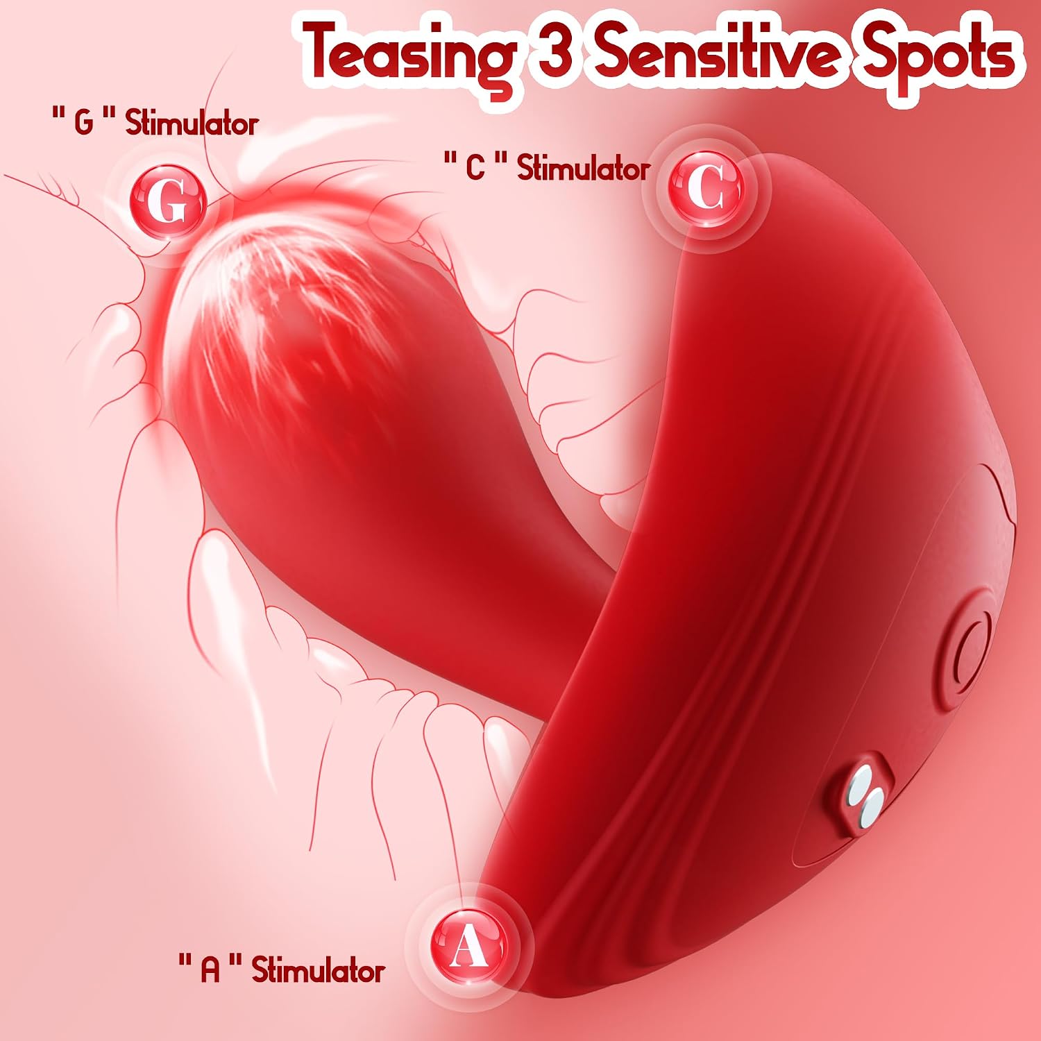 Luxonia Couples Vibrator Sex Toys, Couples Sex Toys Panty Wearable Vibrators, Womens Sex Toy with 10 Rotation Vibration Modes, Remote Control Mini Vibrator Adult Toys, G Spot Vagina Vibrator for Women