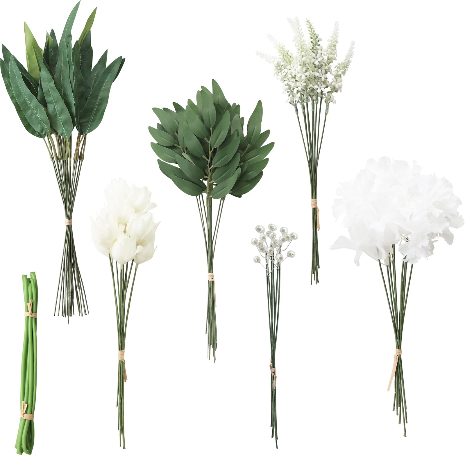 Photo 1 of Floroom Artificial Greenery Stems Set (76pcs)