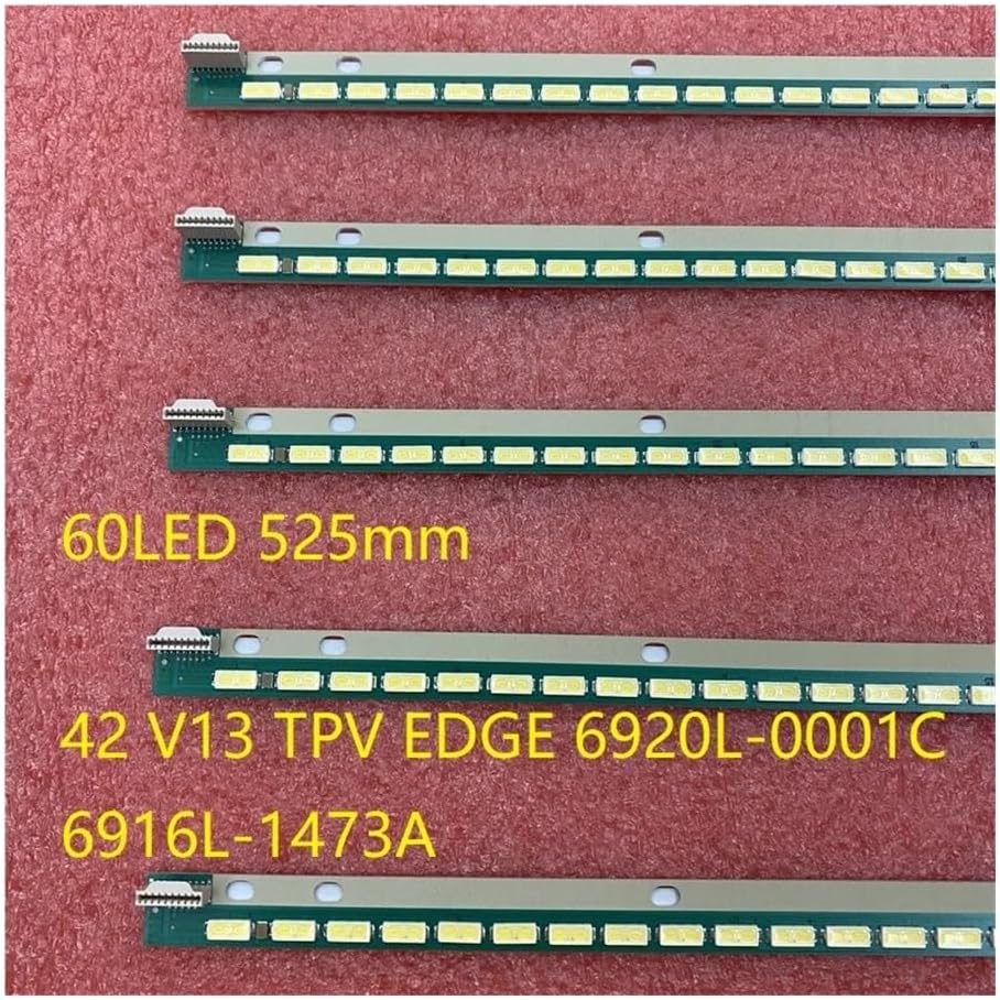 60LED Backlight Bar Compatible with 42PFL5008 08 6922L-0056 42PFL5008T TV 42LA640S 42LA645V 42GA6400 42 V13 TPV 6920L-0001C Spare Parts(2set for 2 TV)