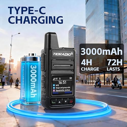 Miniatura 11 de TIDRADIO TD-M15 Rapid Global Walkie Talkies 5000 Mile Long Range Poc radios, 4G LTE Unlimited Range Nationwide PTT Two Way Radios for Family,