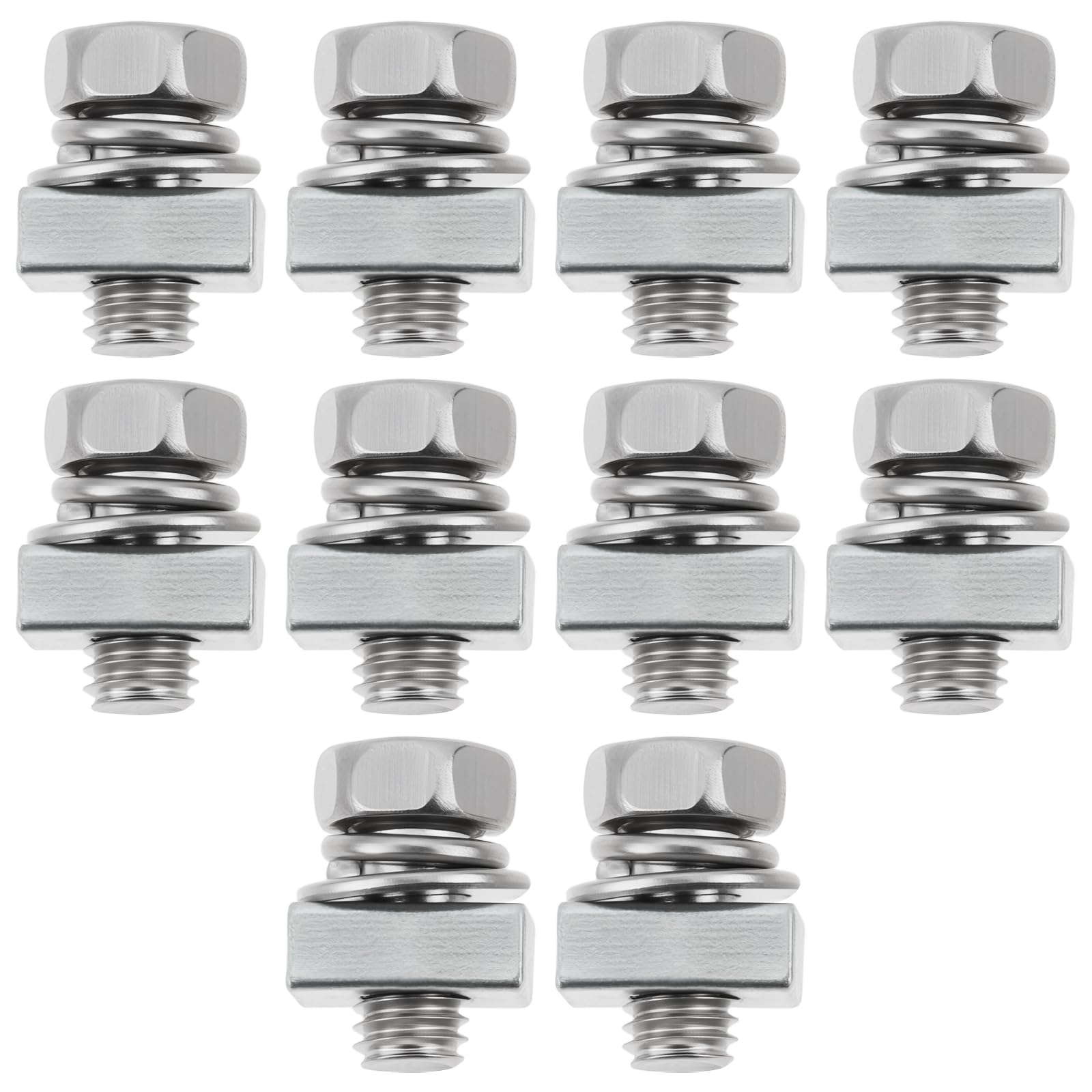 SG Store 20 Pcs Lawn Mower Battery Fixing Square Nut Screw Set M5x10mm Compatible with ARIENS Compatible with MTD
