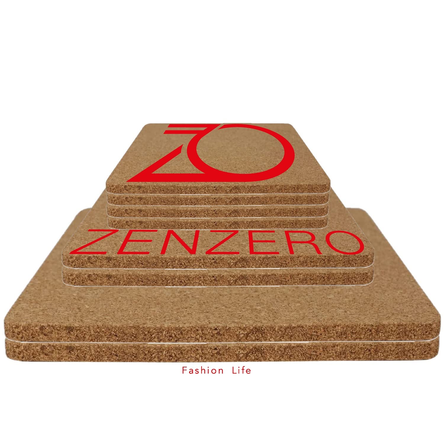 Sottopentola In Sughero ZENZERO - Spessore 1cm, Misura 25x25cm, Protezione Calore Per Mobili
