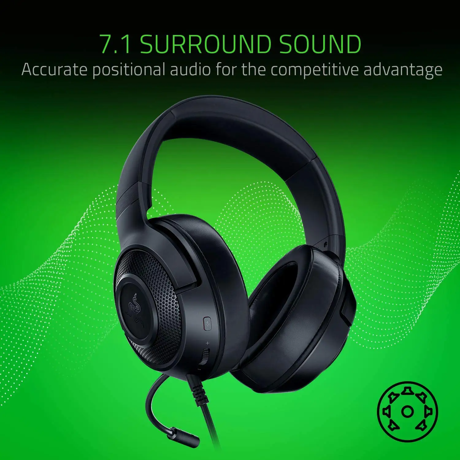 Razer Kraken X Gaming Headset - [مات 