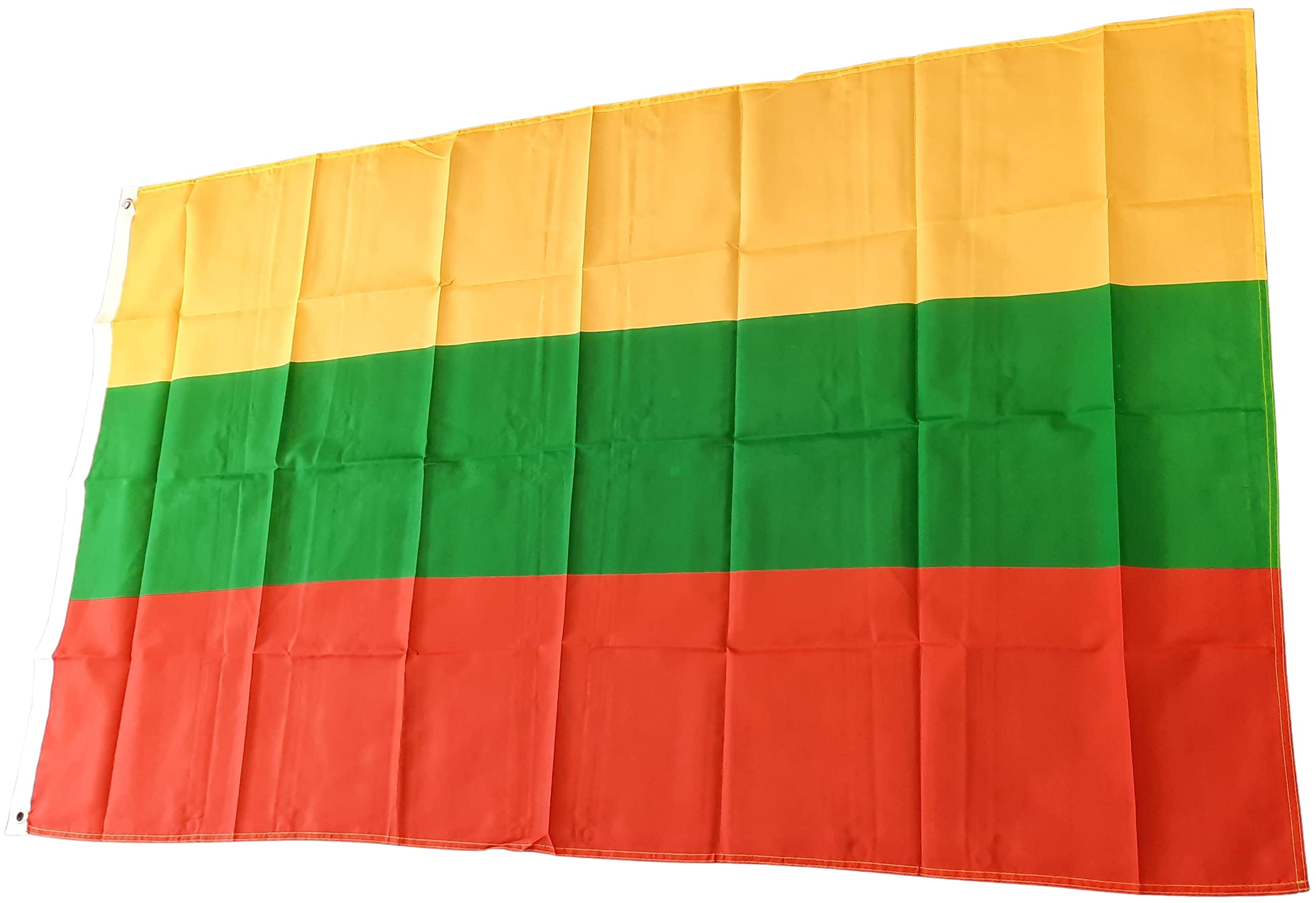 NWFlags Lithuania Flag 5ft x 3ft 75d Premium Polyester Suitable For Flagpoles, Multicolor