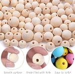 500pcs Wood Beads, 6 Sizes Wooden Beads with 8 Meter Jute Twine, Unfinished Wooden Macrame Beads for Making Jewellery, Garland, Crafts, DIY Projects (8mm/10mm/12mm/14mm/16mm/20mm)