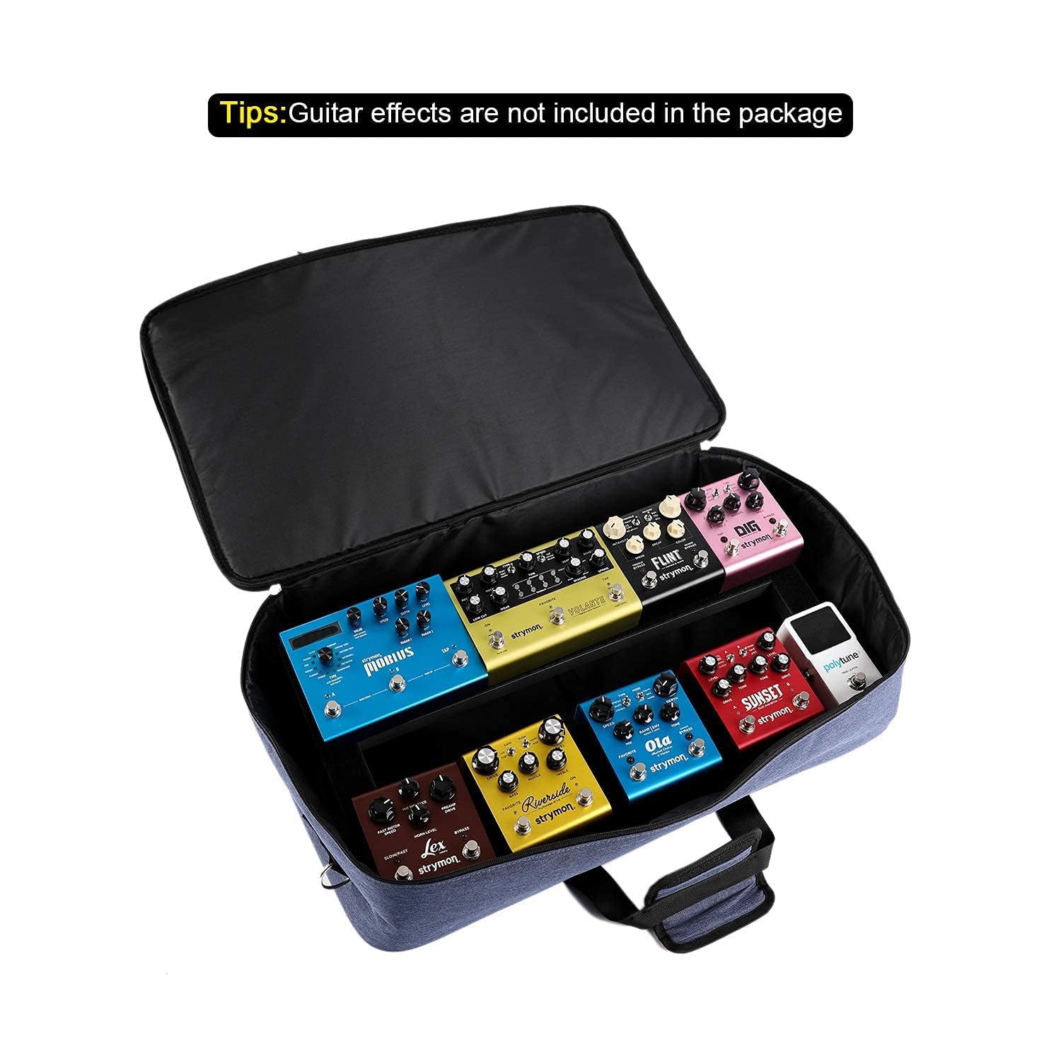 Ghost Fire Pedaliera Chitarra, pedalboard in lega di alluminio, 990 g, effetto super leggero, 56 x 31cm, con borsa per il trasporto,SPL-05