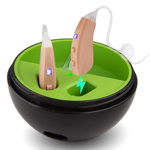 Audífonos de venta libre para ayudar a la audición de adultos y personas mayores con pérdida auditiva leve a severa, audífonos recargables con