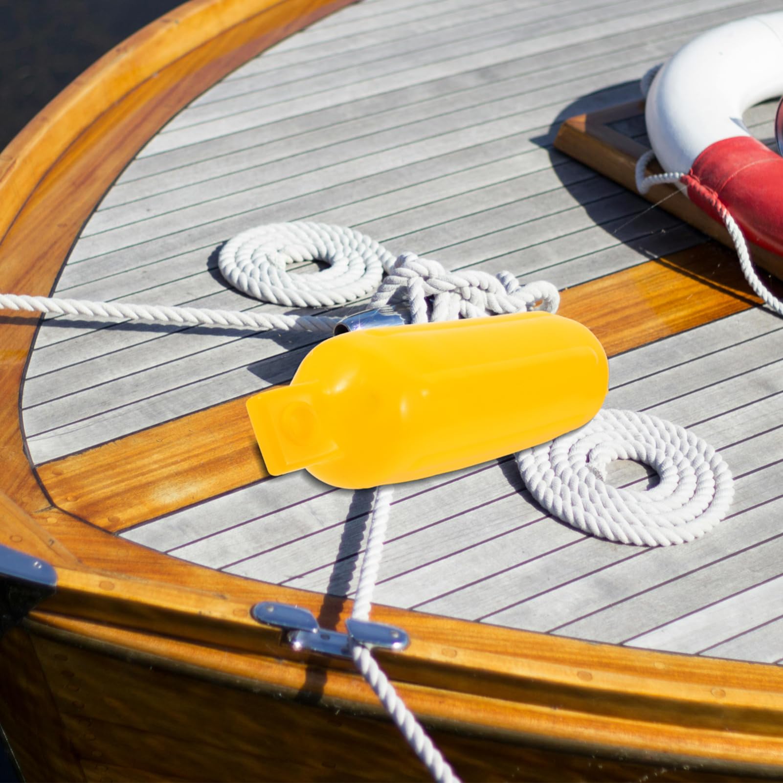 Toyvian Parabordo Gonfiabile per Yacht in PVC, Protezione Attracco Giallo