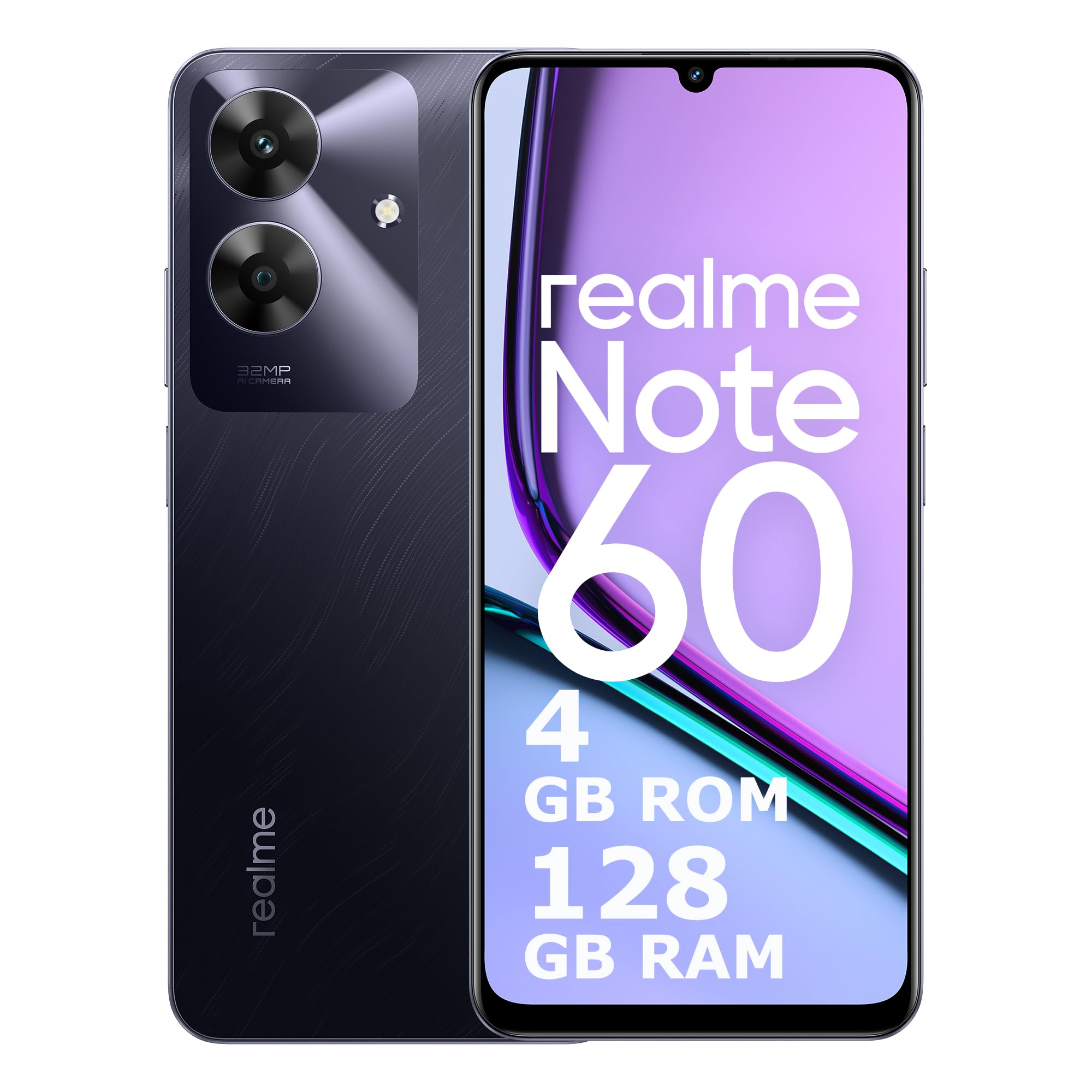realme Note 60 Smartphone 4+128 GB, garanzia di fluidità