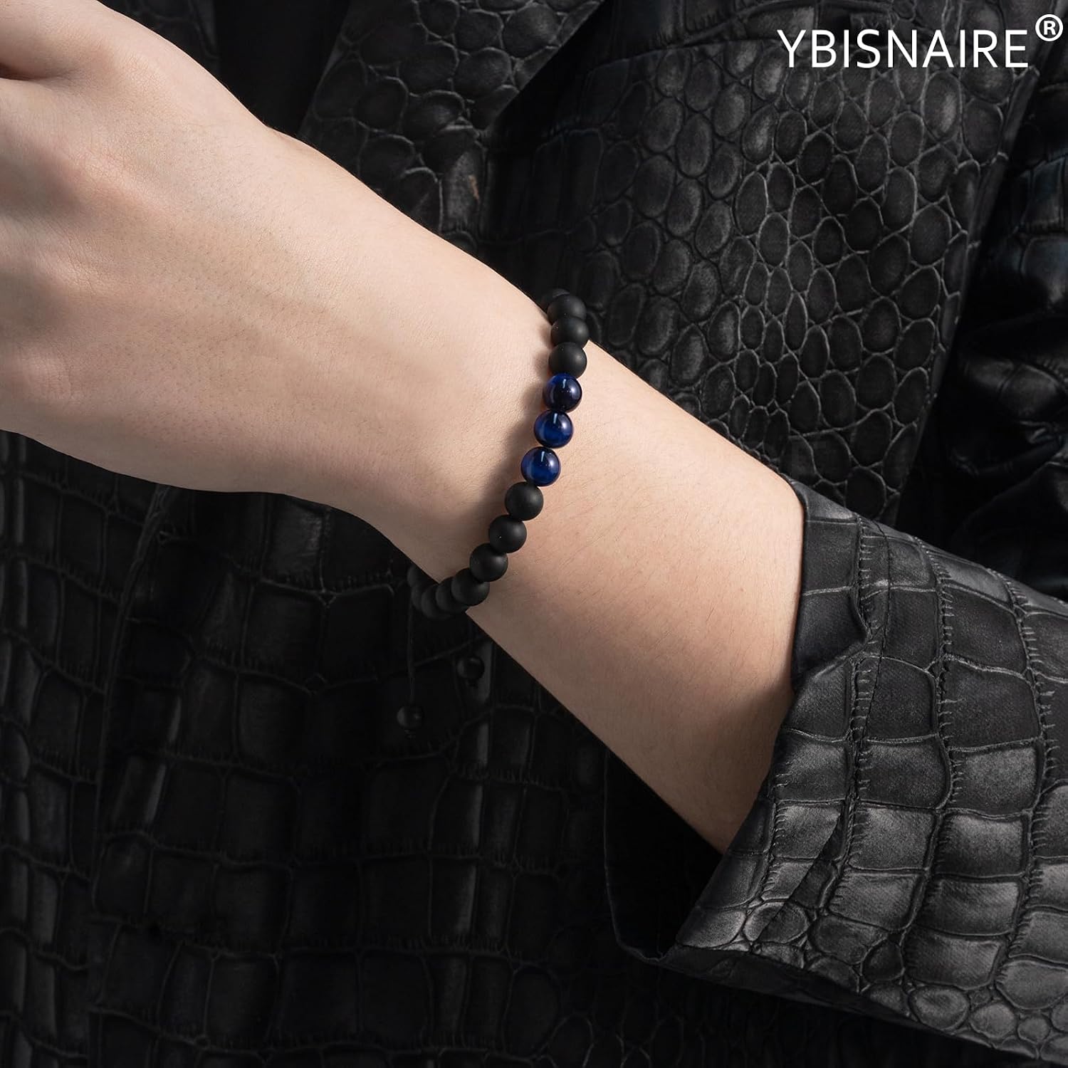 13-60th Birthday Gift for Men Boys, Happy 13th 16th 18th 21st 30th 40th 50th 60th Birthday Gifts Ideas, Adjustable Blue Beads Bracelet for Men Dad Grandad Husband Son Brother Uncle Grandson Birthday