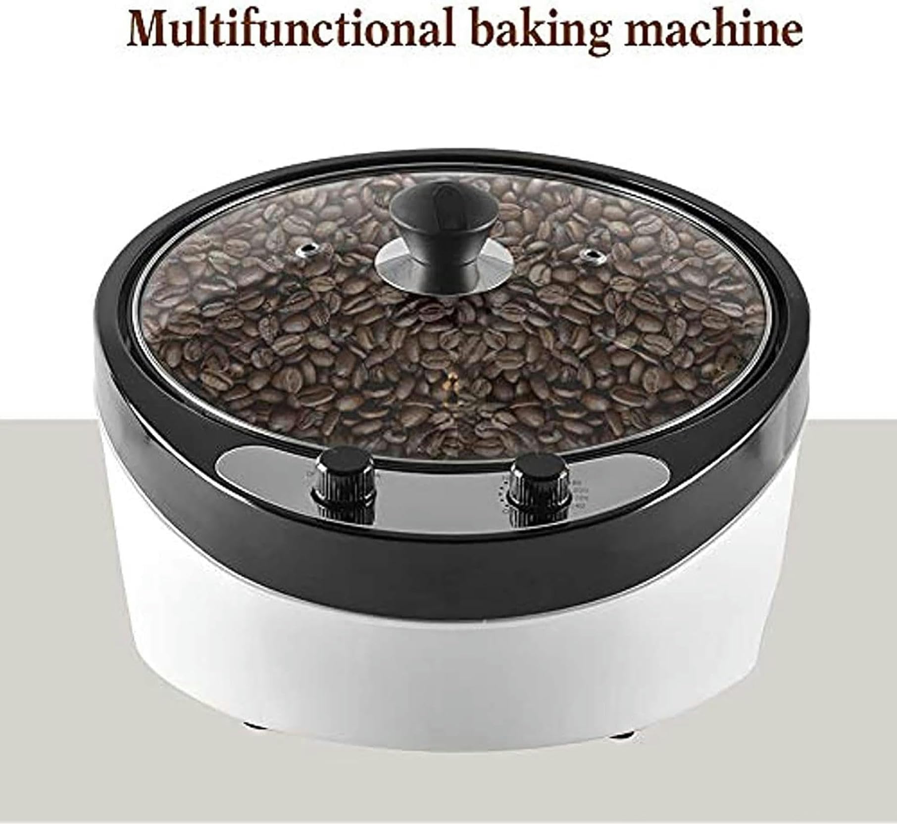 Tostatrice Per Caffè In Grani 1200W Macchina Per Tostare Il Caffè Macchina Per Il Forno Domestica Con Regolazione Della Temperatura, Per Caffè, Fagioli Crudi, Arachidi, Cereali, Spezie Da Forno,-1