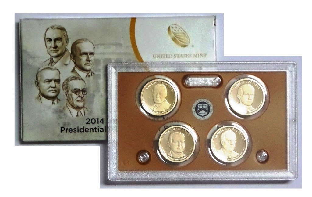 2014 S Presidential 4-coin Proof Set w/Box & COA Proof Thumbnail