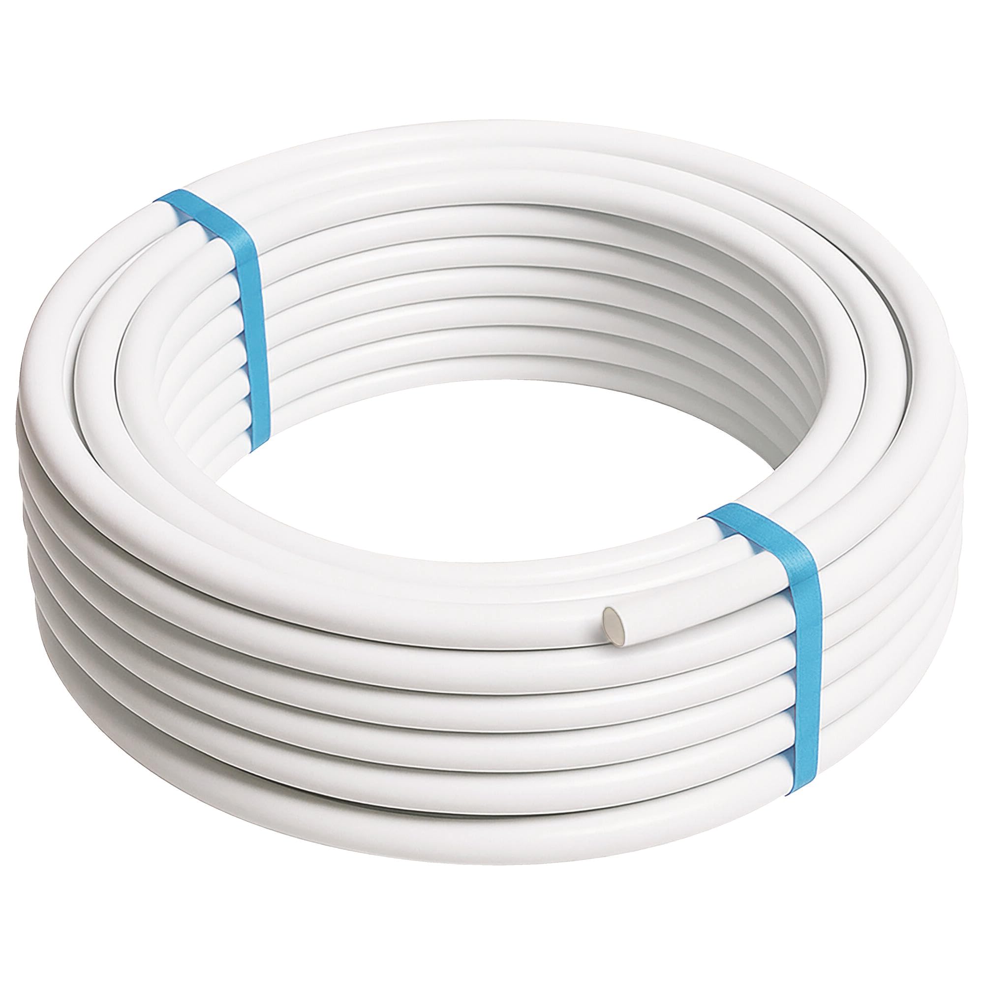 SOMATHERM FOR YOU - Tuyau Multicouche de Ø16 - Tube de 50m - Réseaux d'Eau Potable et Chauffage - Blanc - Tmin 5°C/​Tmax 100°C - Pression Maxi 10 Bar - Barrière Anti-​Oxygène
