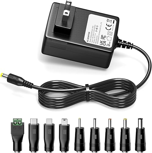 Miniatura 9 de Fuente de alimentación universal de 5 V, 2 A, 1 A, adaptador de CA universal, DC 5 voltios, 1.5 A, 1.2 A, 0.5 A, cable de alimentación de repuesto