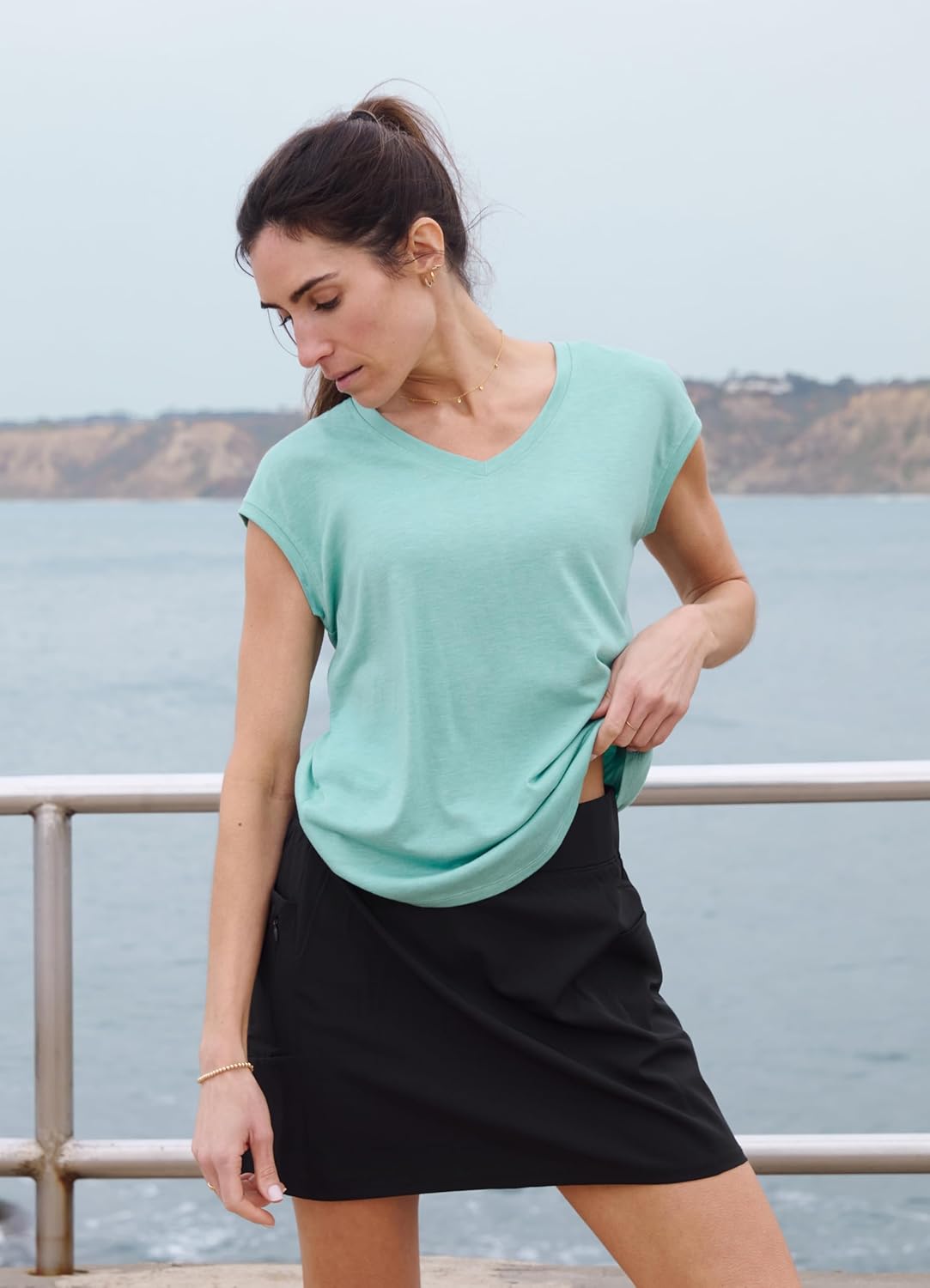 RBX Active Women's Fashion Athletic Short Sleeve Flowy Yoga T-Shirt