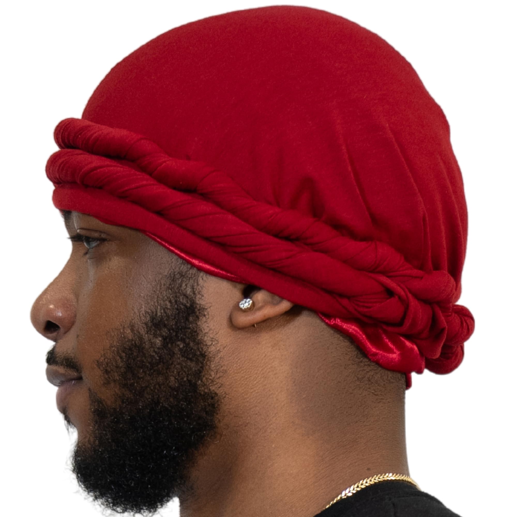 VeetaSuperior Halo Turban Silk Satin Lined Head Wrap, Pre-Tied Turban for Men & Women, Turban Durag Wave Cap