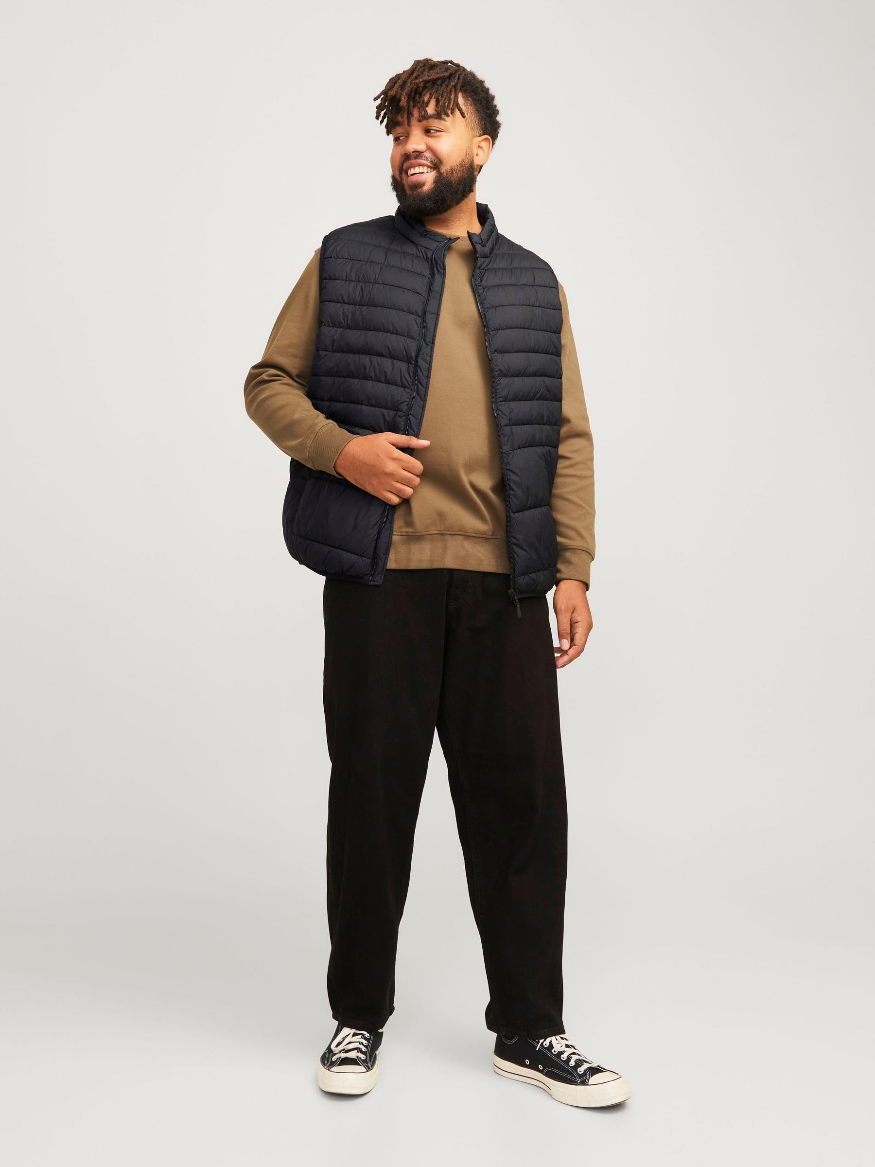 JACK&JONES PLUS Jjestate Packable BW Collar Pls Chaleco Acolchado para Hombre