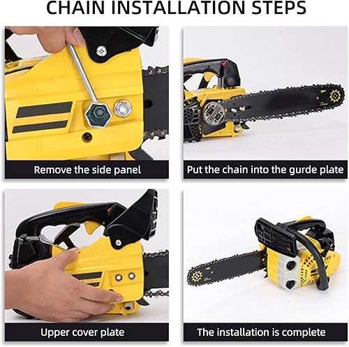 Miniatura 5 de Paquete de 4 cadenas de motosierra S40 de 10 pulgadas, paso LP de 38 pulgadas, calibre .050 pulgadas, 40 eslabones de transmisión, cadenas de