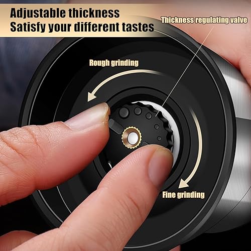 Miniatura 6 de Juego de molinillo de sal y pimienta, coctelera de acero inoxidable 2 en 1 con molinos gruesos ajustables, molinillo de especias para cocina, regalo