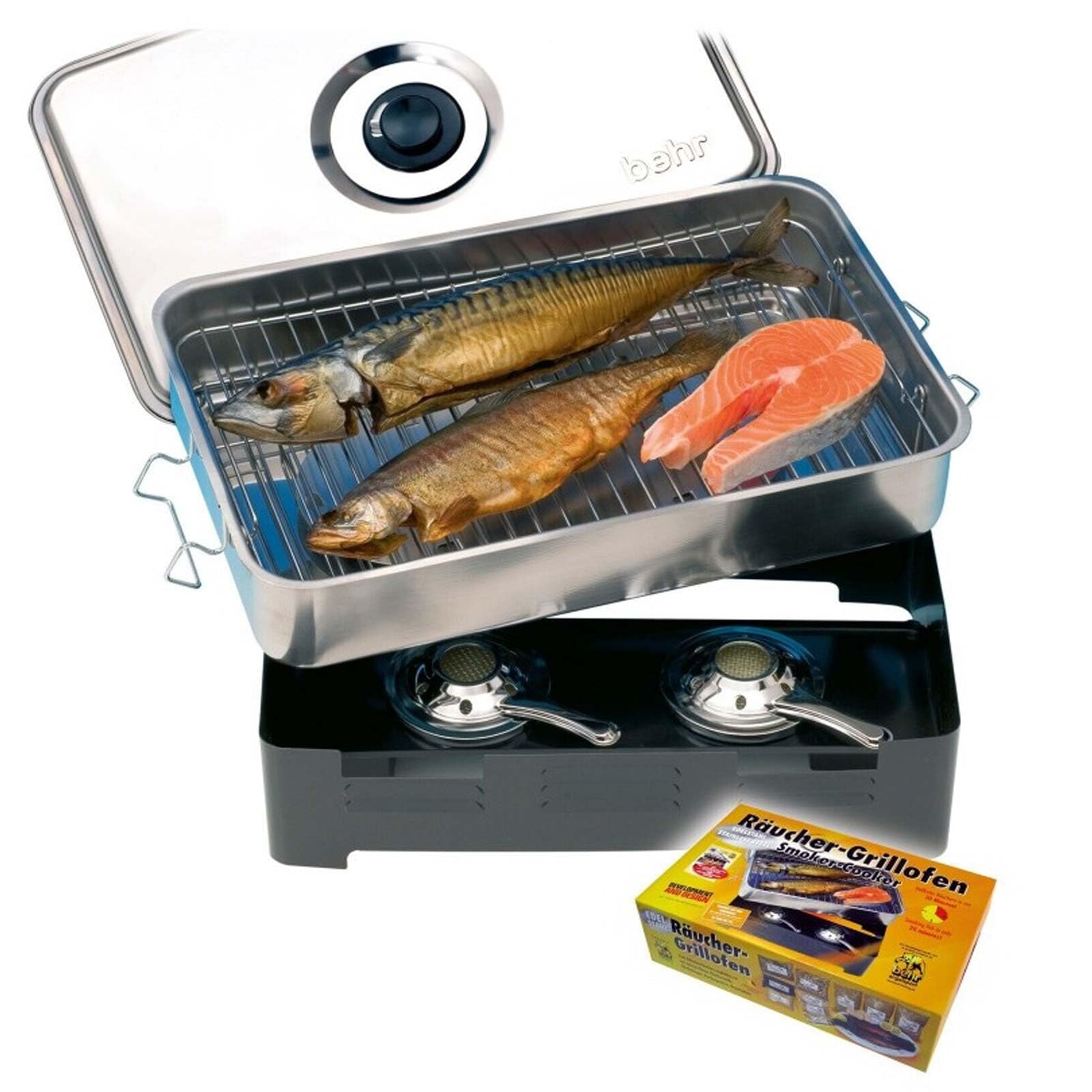 Behr - Affumicatore da Tavolo, in Acciaio Inox