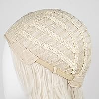 Vista 25 de Peluca rubia larga con trenzas de Probeauty, para cosplay, incluye casquillo de peluca, talla única