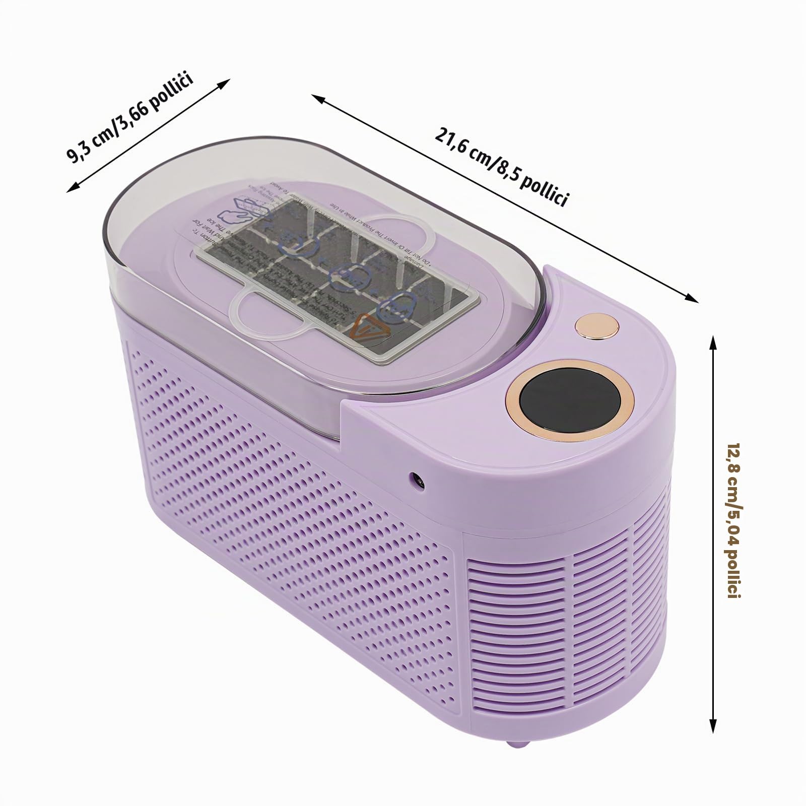 Mini fabbricatore di ghiaccio, portatile da 12 V, 8 cubi in 10-15 minuti, macchina per ghiaccio compatta per casa, ufficio, campeggio