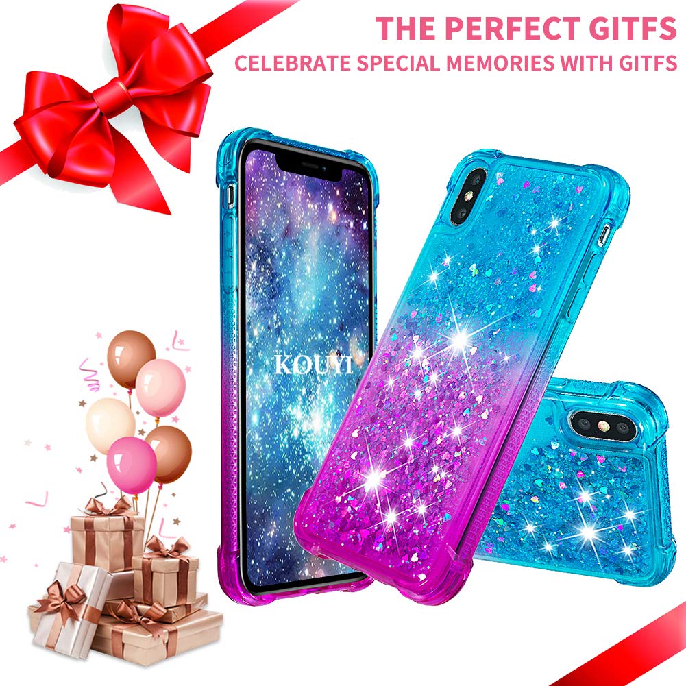 Custodia Per IPhone XS Max Con Strass Glitter Quicksand + Vetro Protezione Schermo - Foto 5