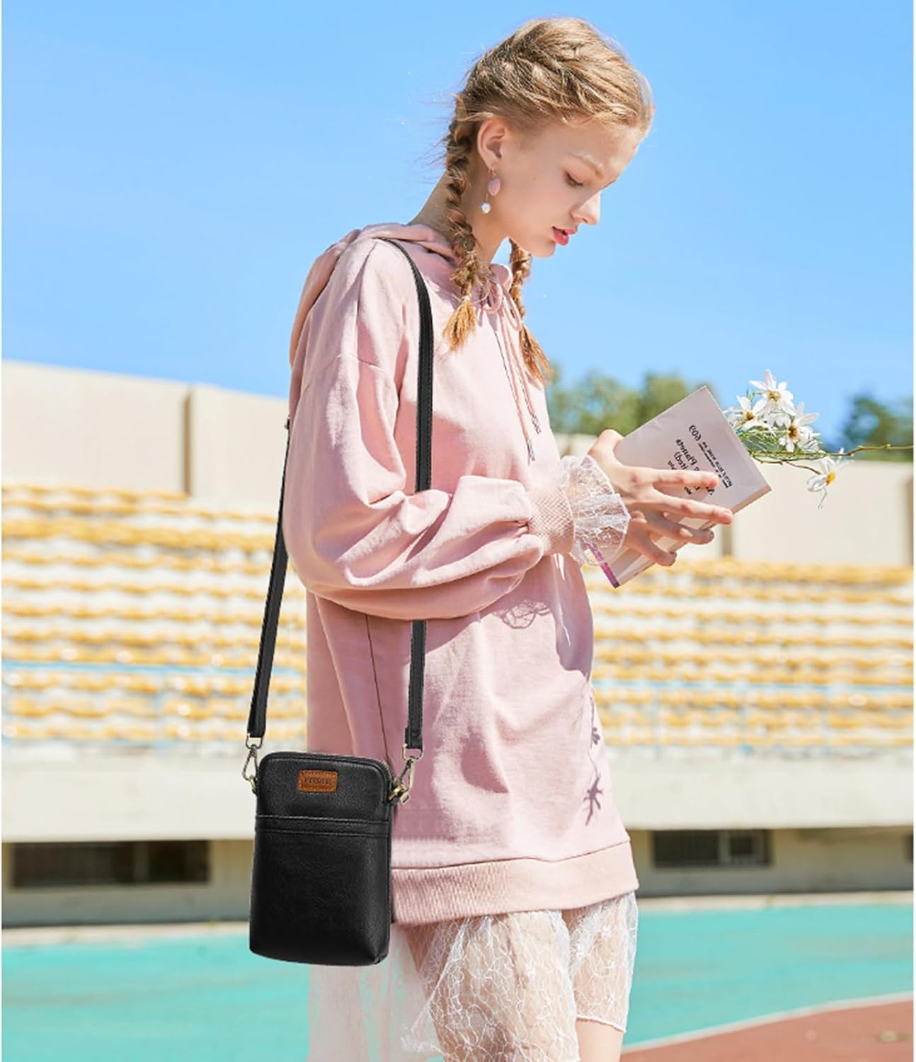 SENDEFN Cell Phone Purses for Women Small Crossbody Bag Shoulder Handbag with Adjustable Strap - Image 3