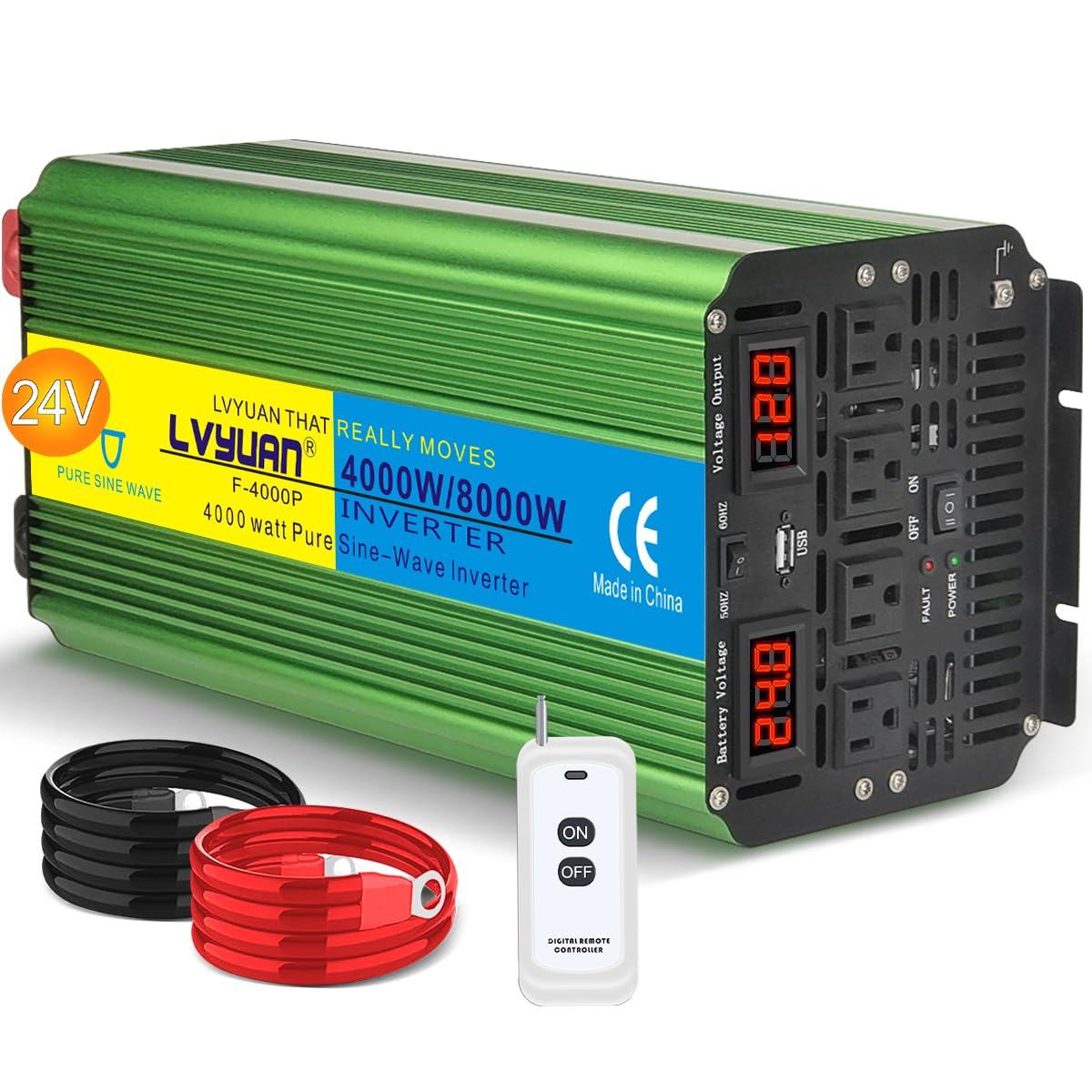Amazon.com: LVYUAN 4000 Watt Heavy Duty 8000(Peak) Pure Sine