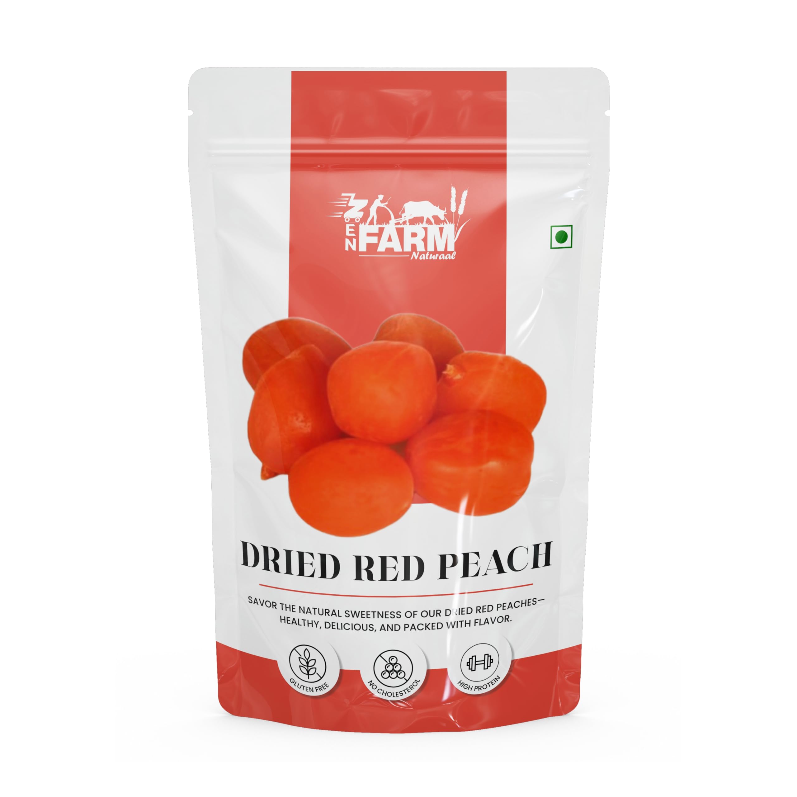 ZEN FARM NATURAAL Dried Peach | Sun-Dried No Added Sugar Organic Kashmiri Peaches Gluten Free Suitable for Vegetarians (250Gm, Dried Red Peach)-image-46