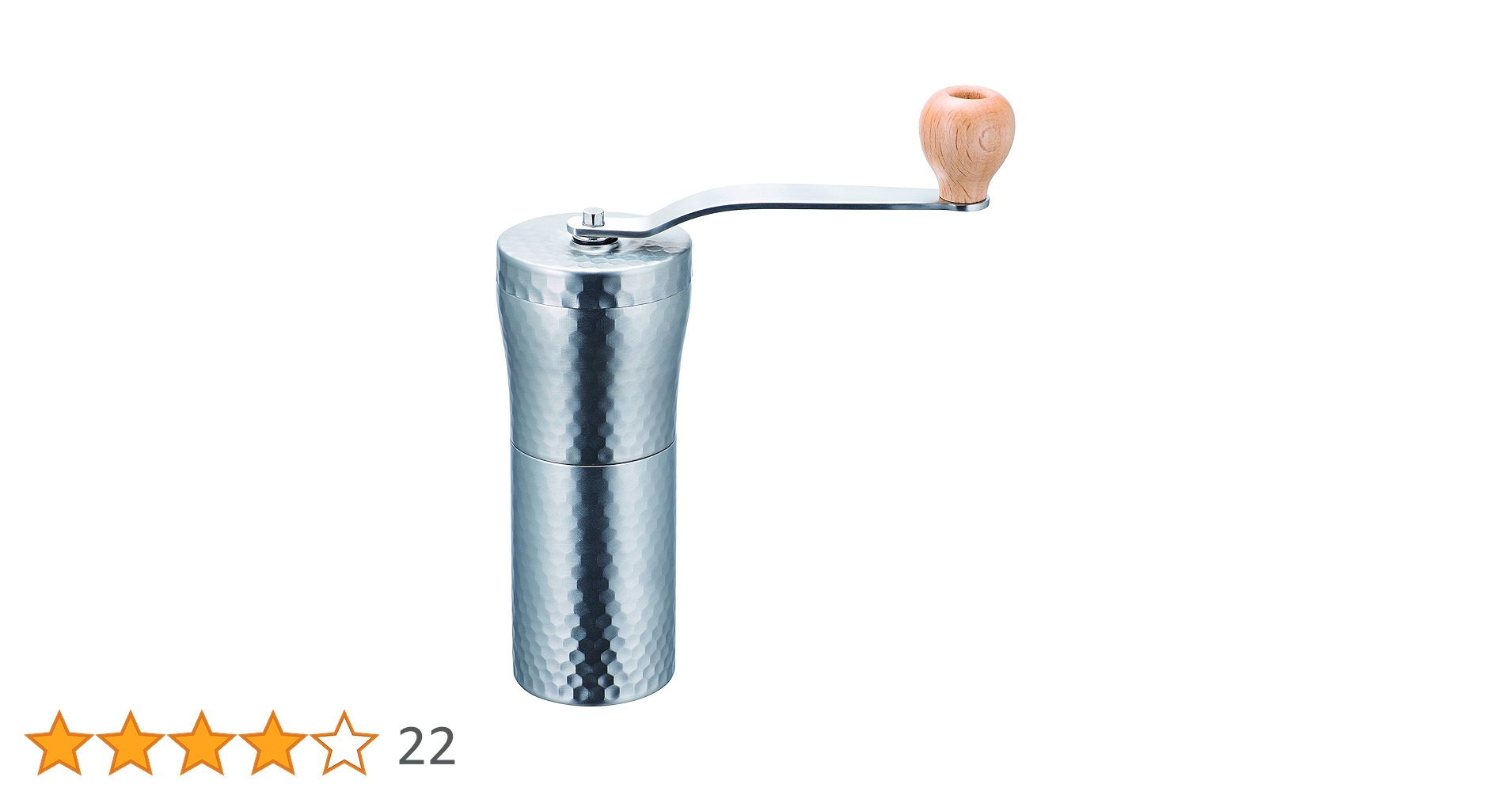 コーヒーミル(新品) Amazon｜川崎合成樹脂 手挽きコーヒーミル シルバー 豆容量30g