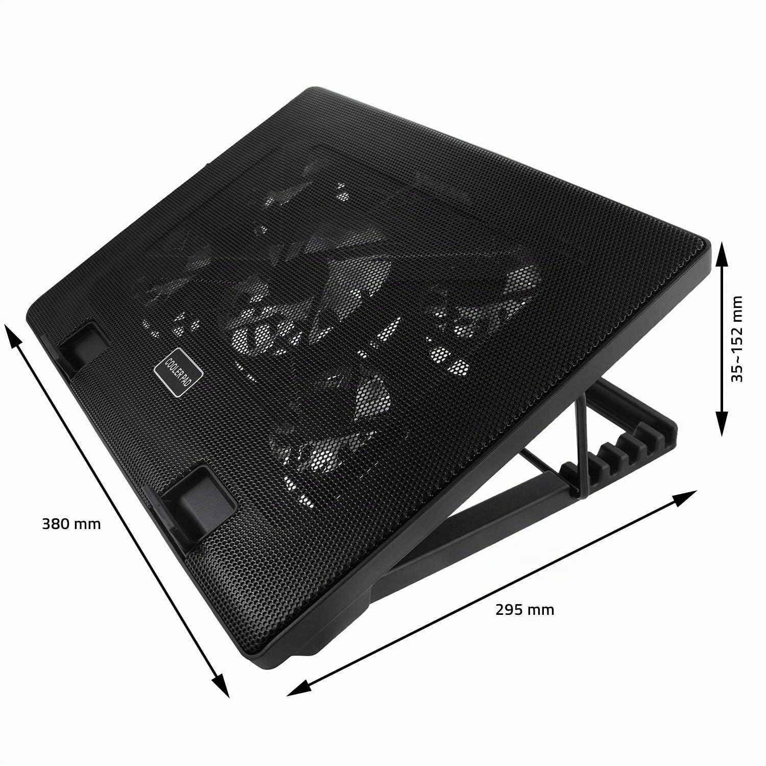 AABCOOLING NC71 - Base di Raffreddamento per Notebook, Sostegno per PC Portatile, Ventola PC USB, Supporto per Laptop con 5 Ventole
