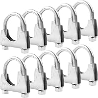 Vista 15 de RP Remarkable Power, Silenciador de perno en U de acero inoxidable/abrazadera de escape (1.5")