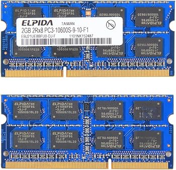 Elpida DDR3 SO-DIMM 2GB Memory Ram PC3-10600S-9-10-F1 at Amazon.com