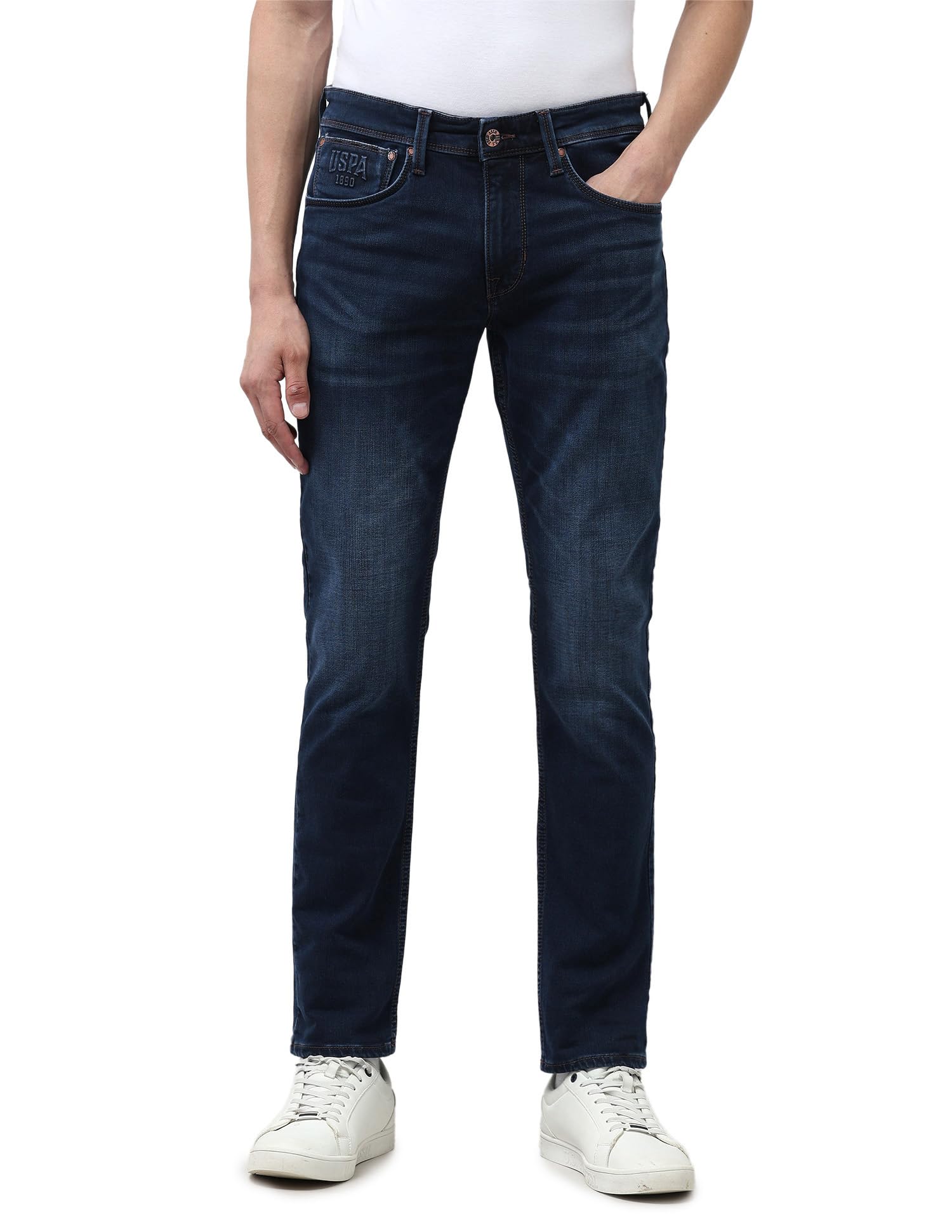 u.s. polo assn. Denim Co. Men's Brandon Slim Tapered Fit Blue Jeans (UDJEN1840_Blue_38)-picture-10