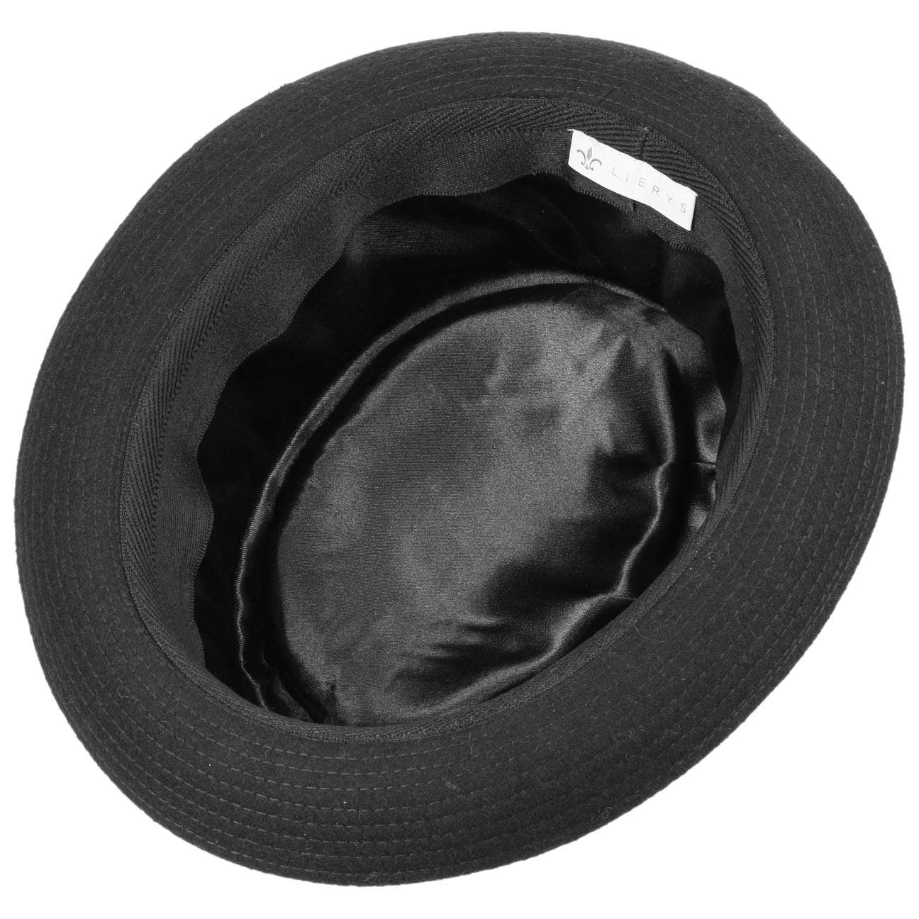 LIERYS Panno Wool Pork Pie Filzhut Temperaturregulierend Hut Made in Italy Damen Herren Herbst Frühling Fedora