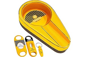 ROYGRA Cigar Ashtray with Cigar Cutter Set