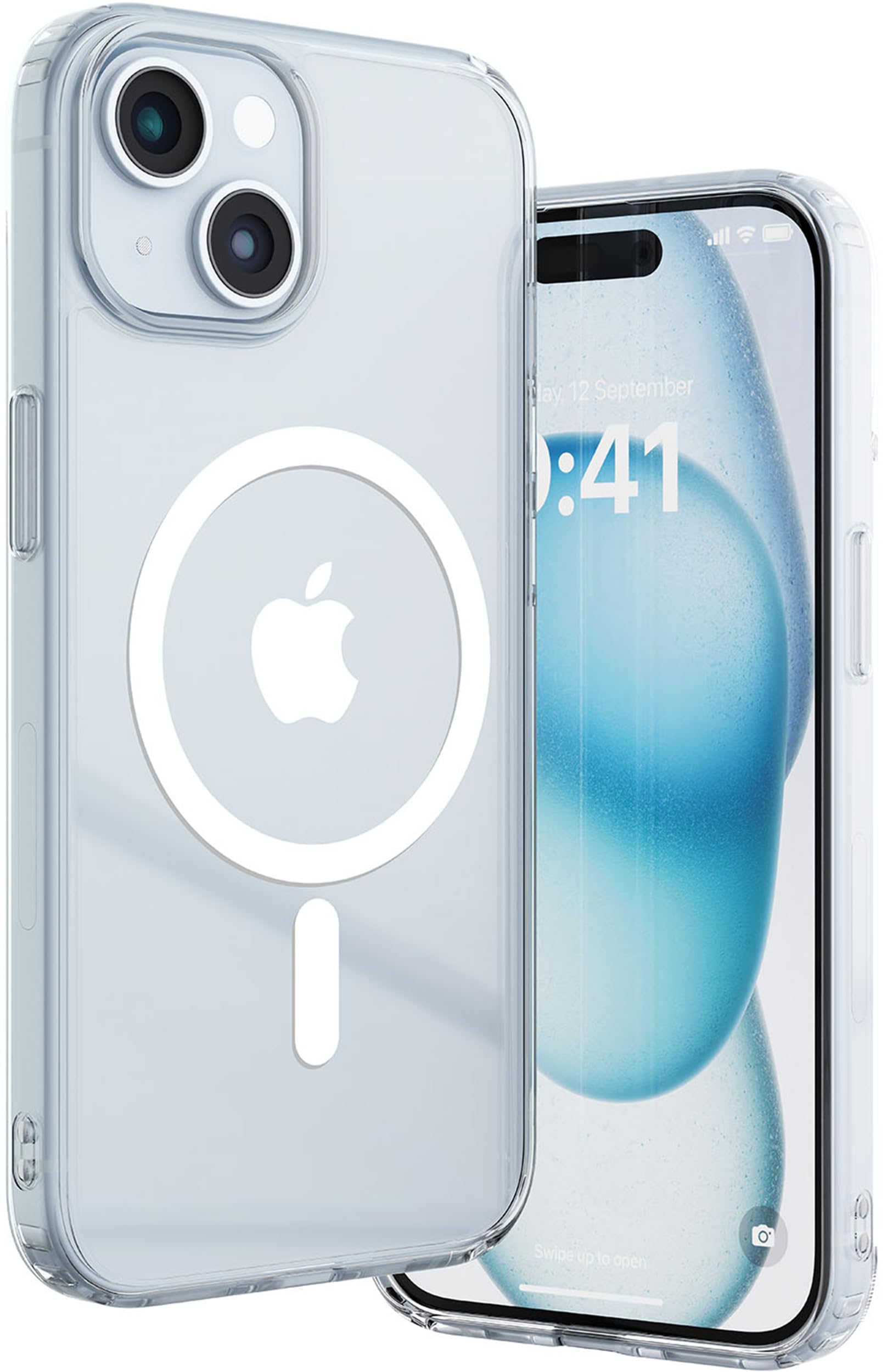 Vaku Luxos Thermoplastic Polyurethane Back Cover Case For iPhone 13 & iPhone 14 Shockproof Slim Thin Non-Yellowing Scratch Resistant Military-Grade Protection - Transparent (B0CYQQQ14X) Amazon Price History, Amazon Price Tracker