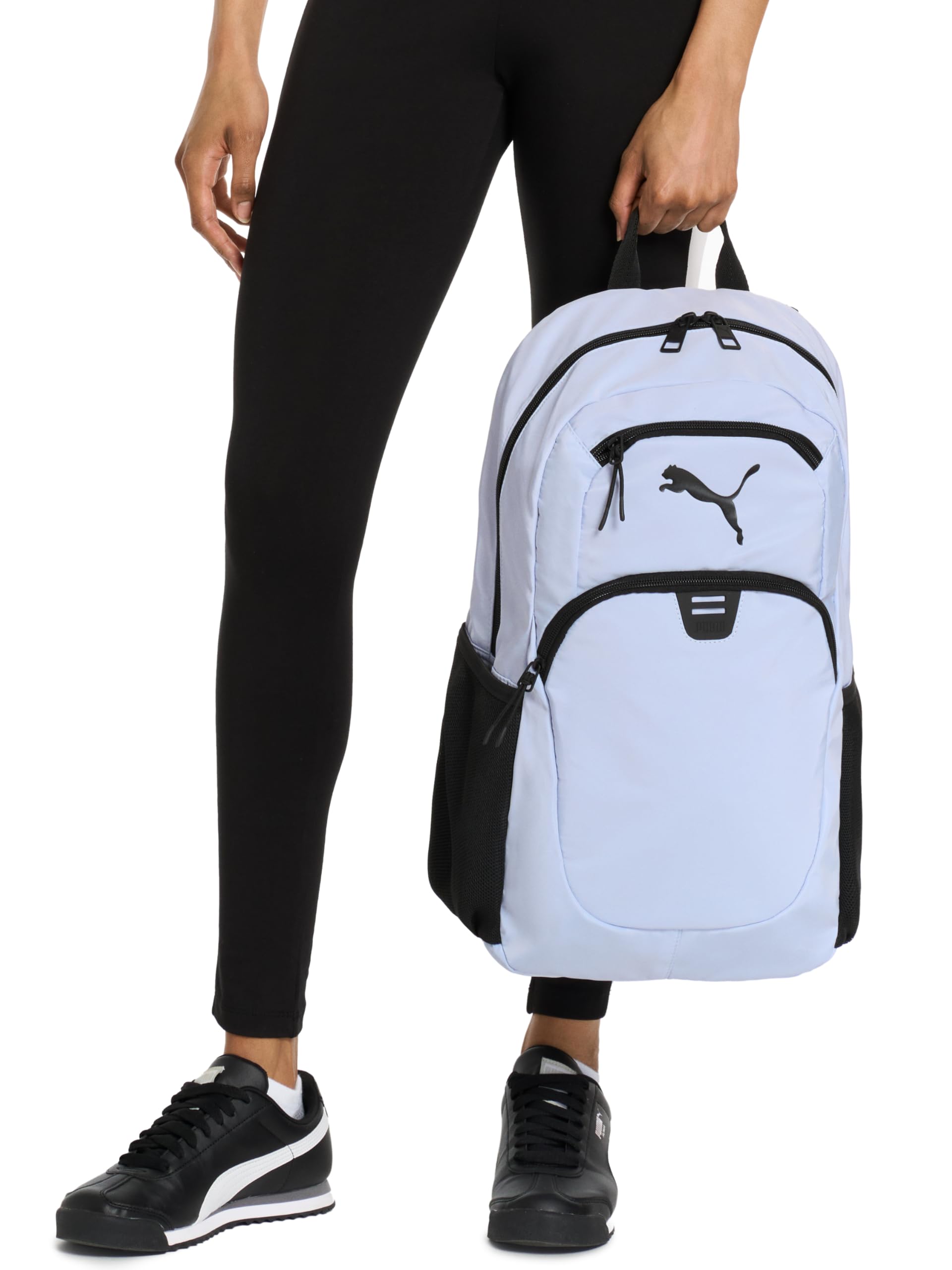 Mochila Poppy para mujer de PUMA en tejido memory con funda para portátil, correa para equipaje y bolsillos para botella de agua, rosado, malva, (Rose Mauve), Talla única