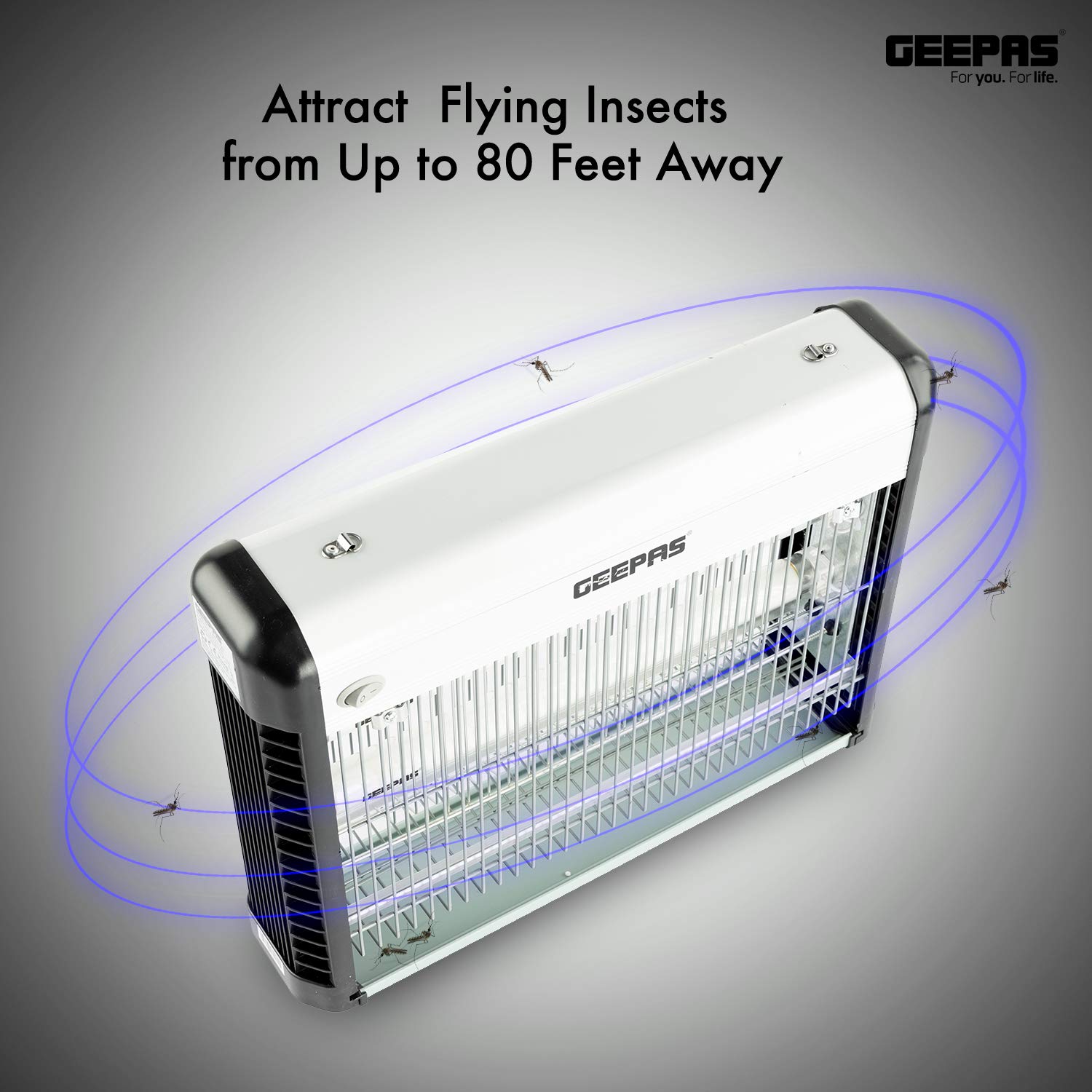 Geepas Fly and Insect Killer Powerful Fly Zapper 20W UV Light