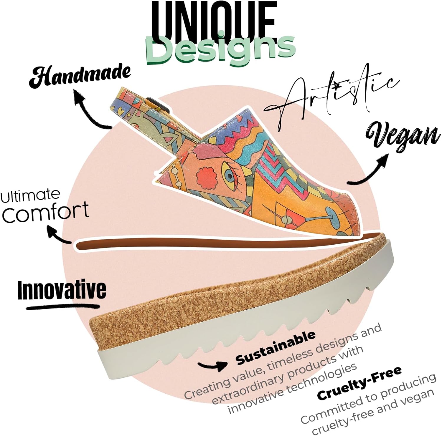 DOGO Platform Sandals Women - Vegan and Handmade Wedge Sandals for Women - Image 2