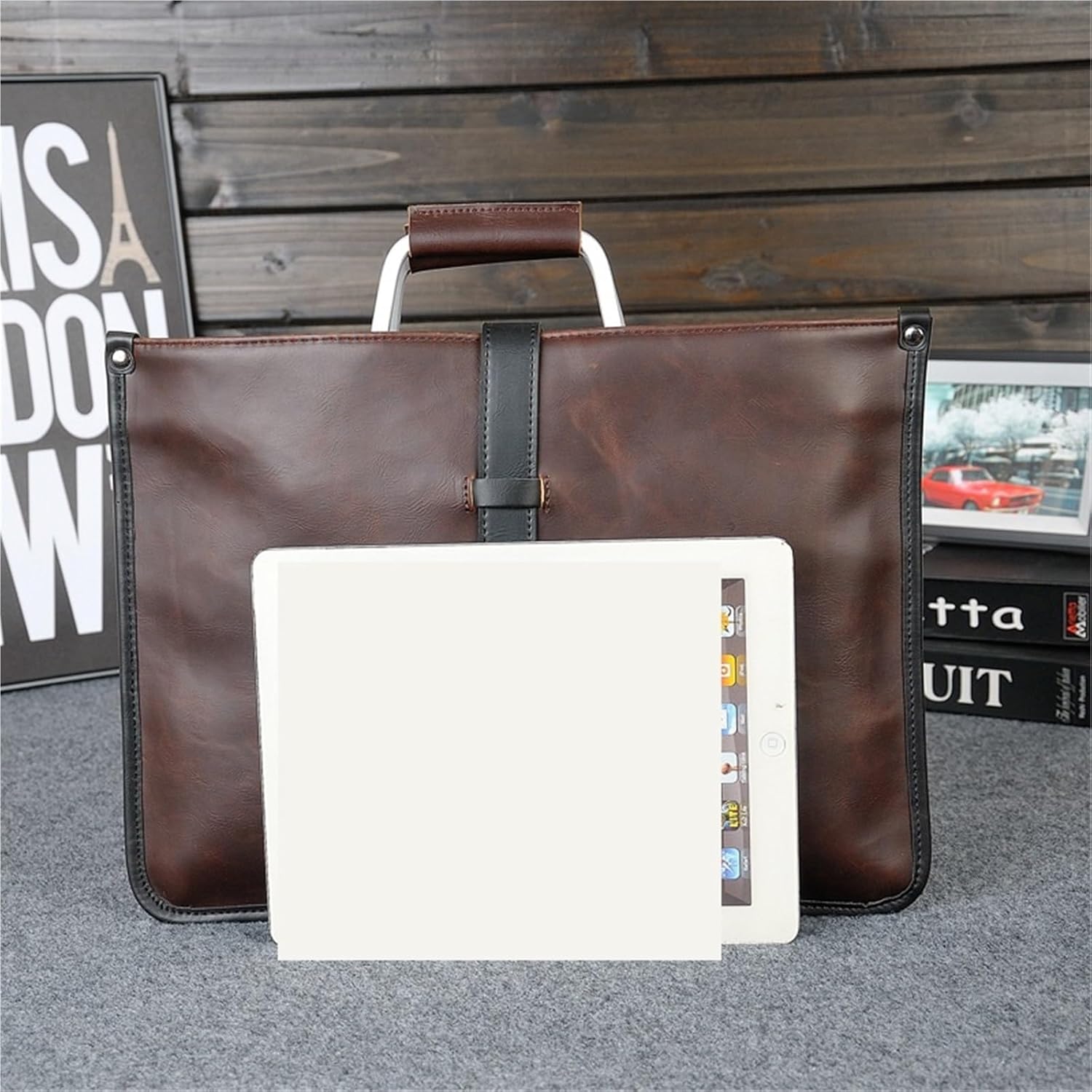 Briefcase Business Briefcase Male Leather Crossbody Shoulder Bag Men Laptop Man Handbag Briefcases