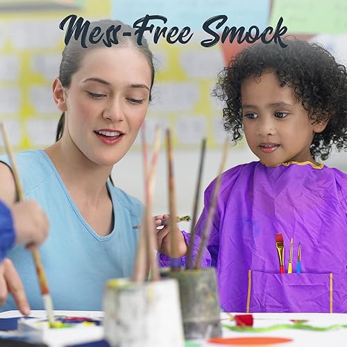 Miniatura 7 de Lartique Suministros de pintura para niños, juego de pintura acílica, kit de pintura incluida, pintura acrílica, caballete, pinceles, lienzos,