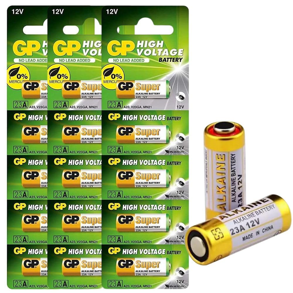 TECHBLAZE 23A Alkaline Battery 12V High Voltage Cell Batteries for Car Remote Control Lighter & Ther Electronics 23AE-C5 A23 MN21 LRV08 (Pack of 3)-image-49