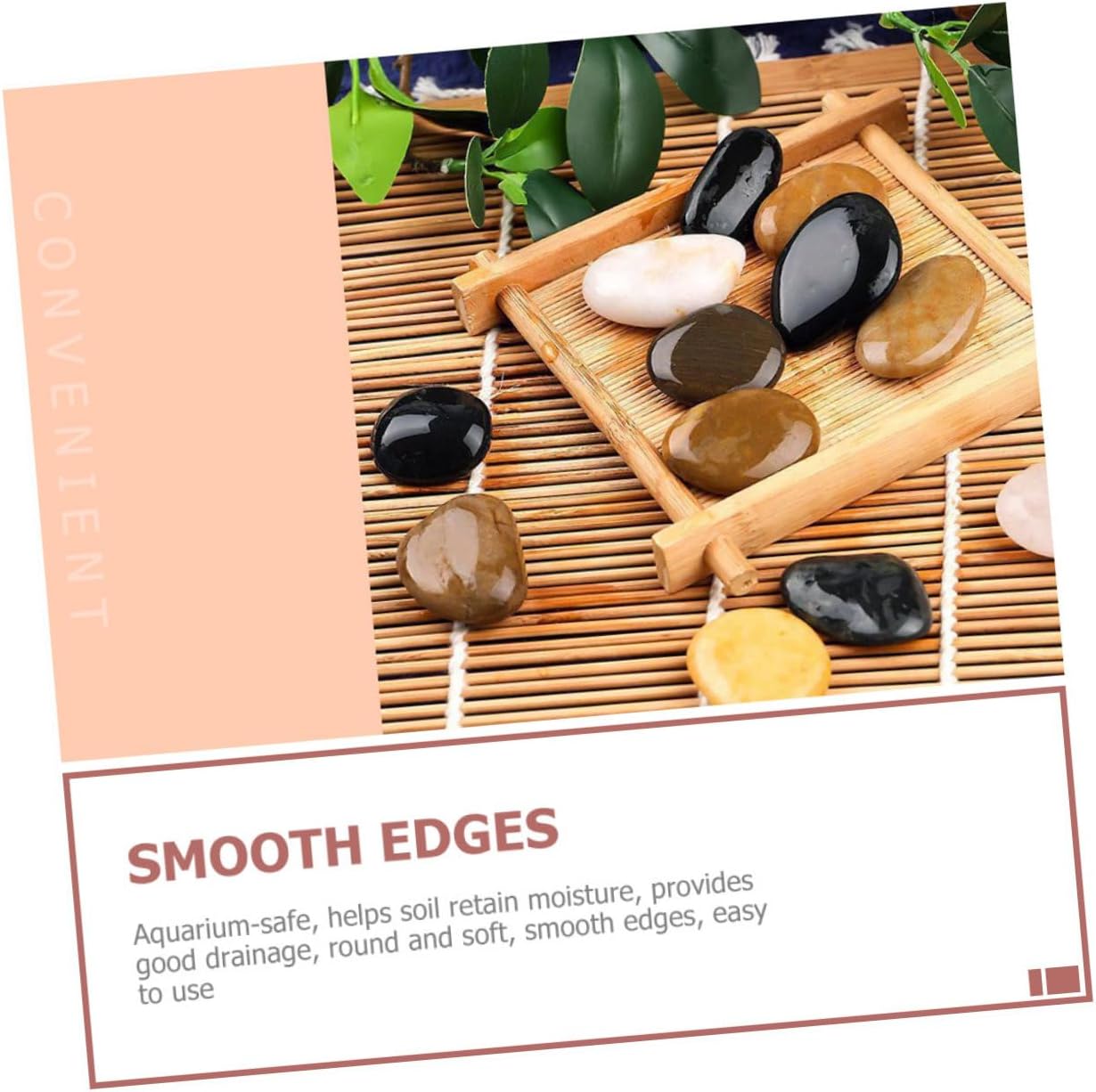 Aquarium Stones Decorative Pebbles for Vase Small Rocks for Plant Pots